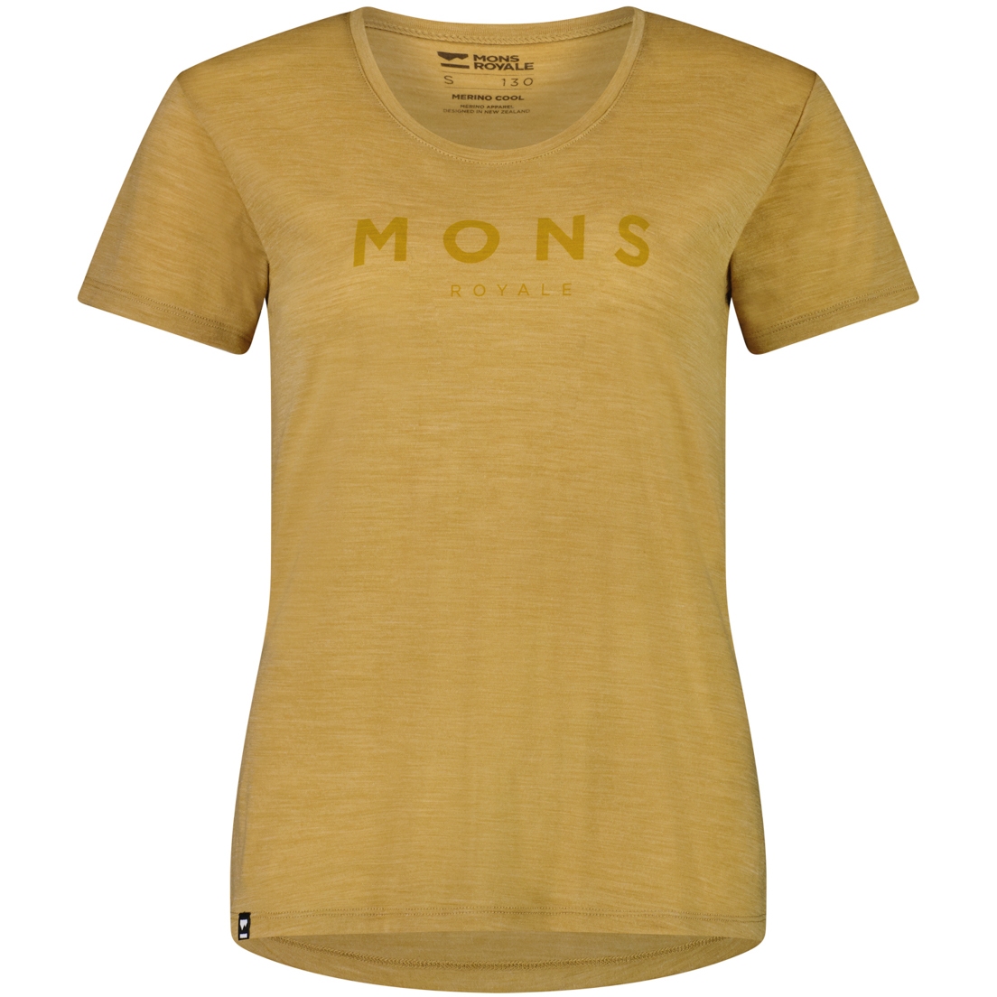 Bild von Mons Royale Zephyr Merino Cool T-Shirt Damen - smokey cumin