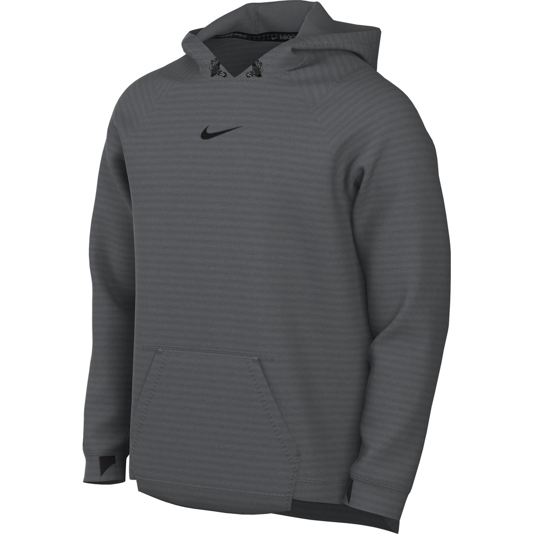 Nike Pro Pullover Fleece Training Hoodie Men - iron grey/black/black  DM5889-068