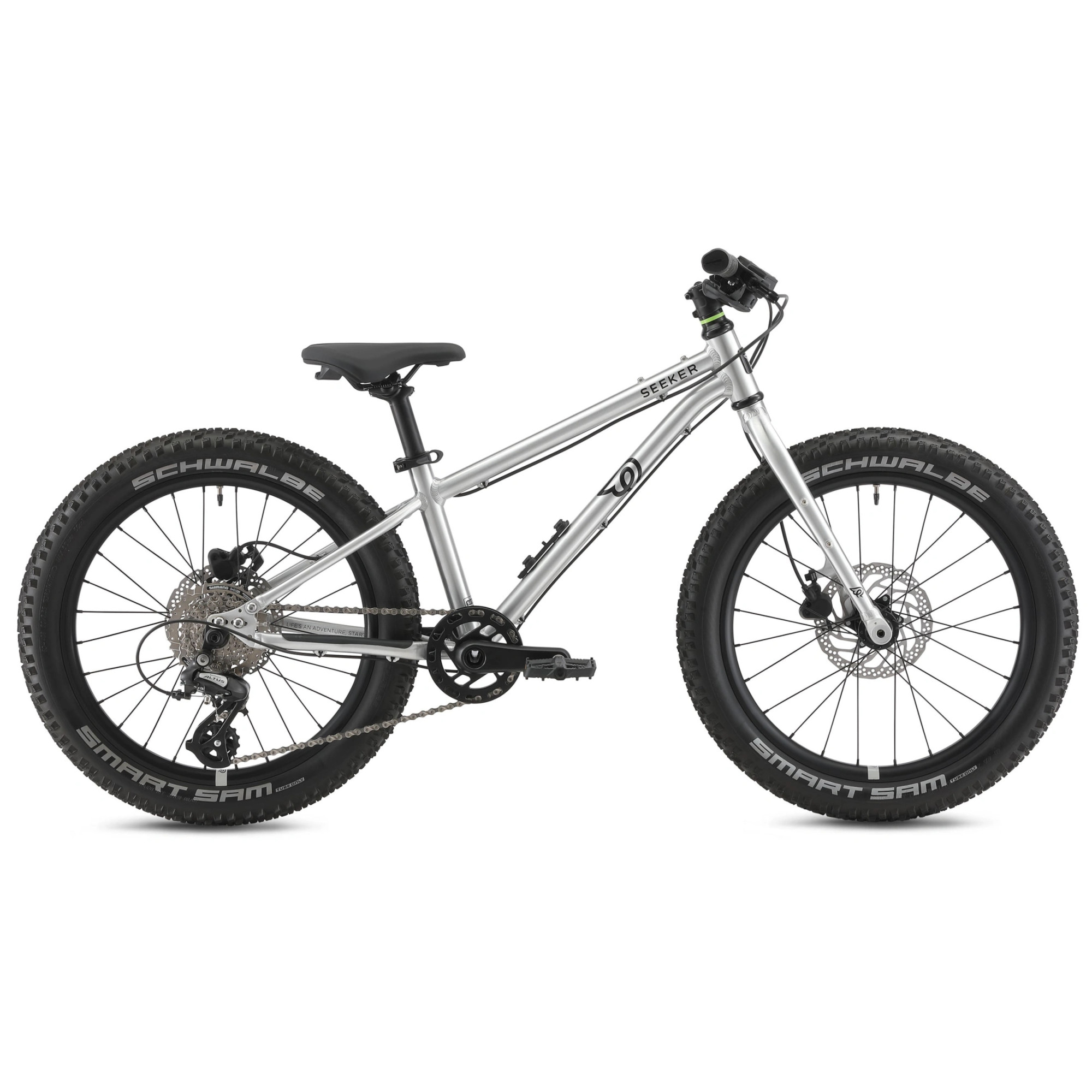 Детский горный велосипед Early Rider Seeker 20, алюминиевая рама, серебристый