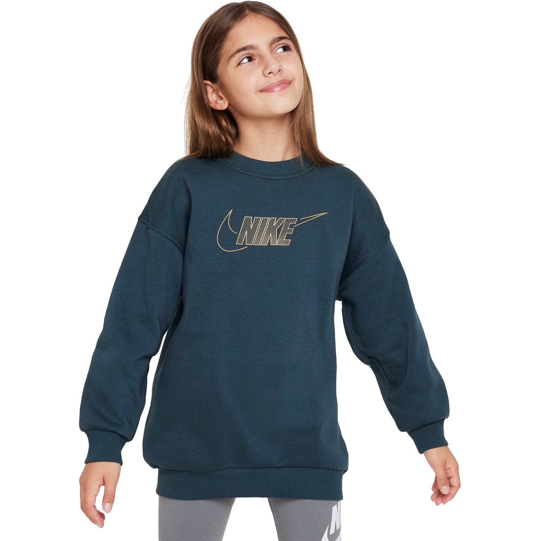 Флисовая толстовка Nike Sportswear Club для детей - deep jungle FJ6161-328