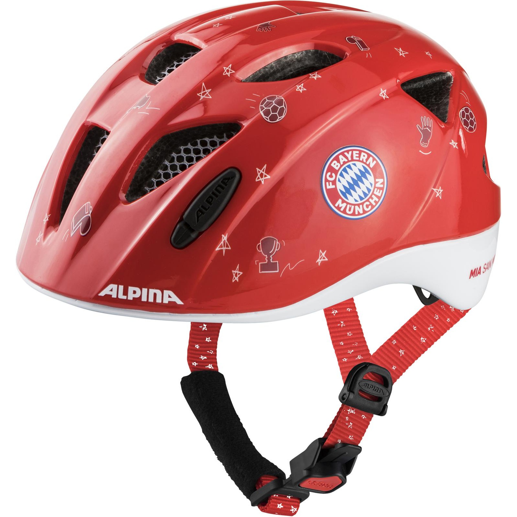 Picture of Alpina Ximo FC Bayern Munich Kids Helmet - FCB gloss