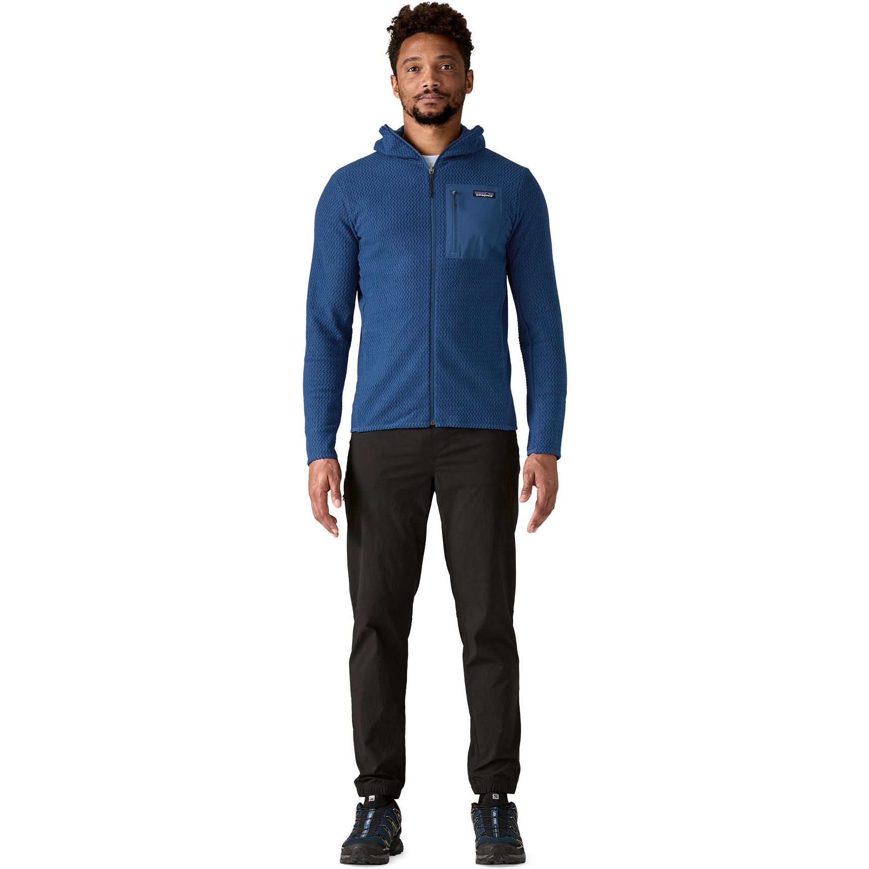 Patagonia R1 Air Full Zip Hoody Men - Clement Blue | BIKE24