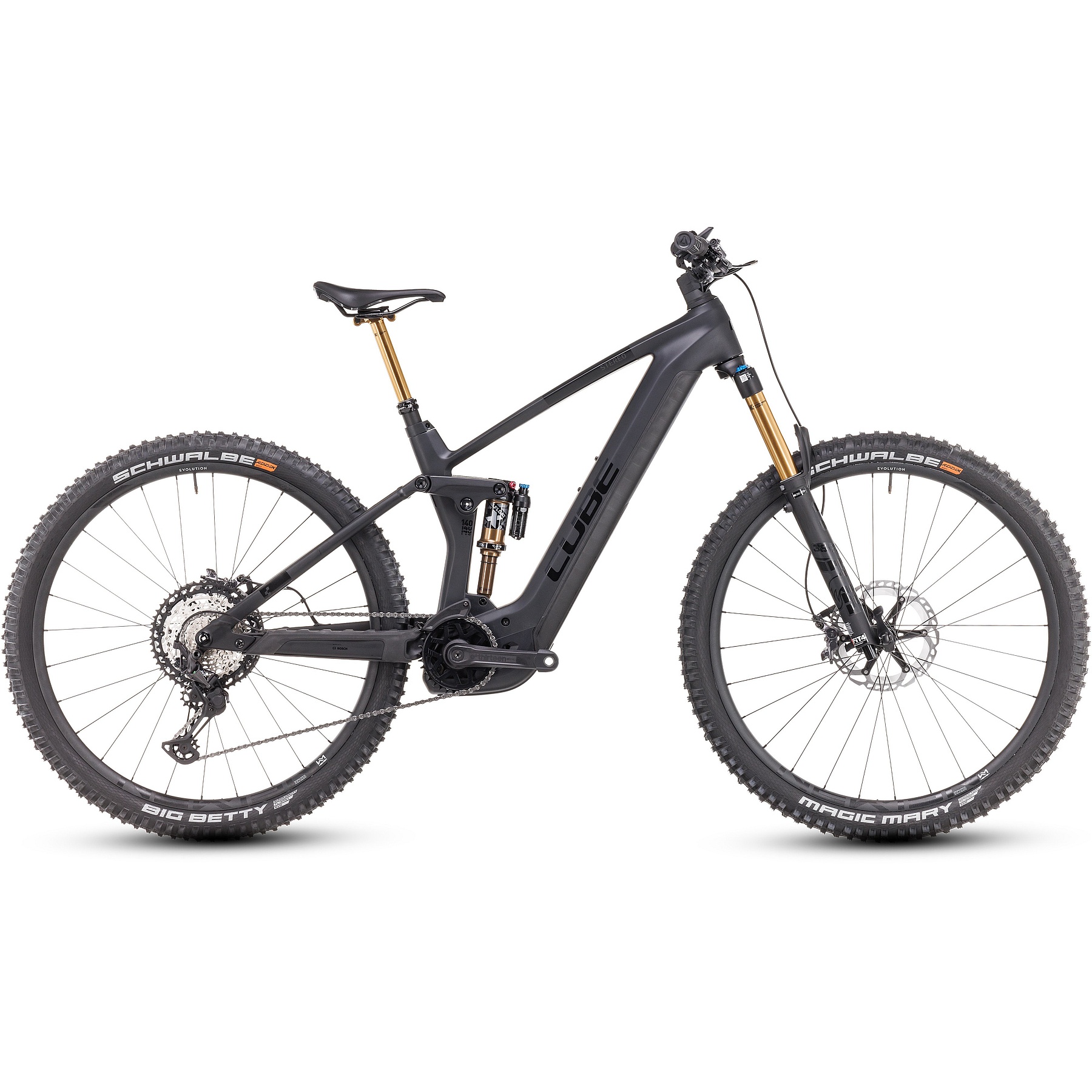 Picture of CUBE STEREO HYBRID 140 HPC Actionteam 750 - Carbon Electric Mountainbike - 2024 - 29&quot; - carbon / black