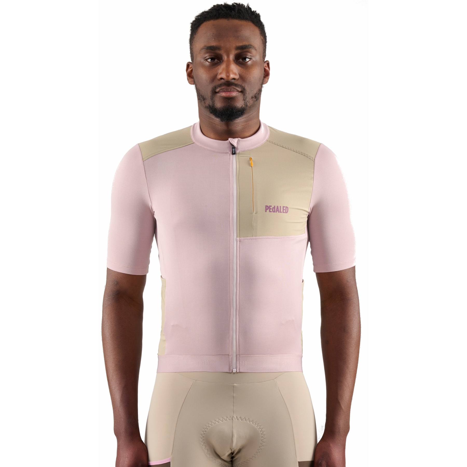 Picture of PEdALED Odyssey Merino Short Sleeve Jersey Men - Tan