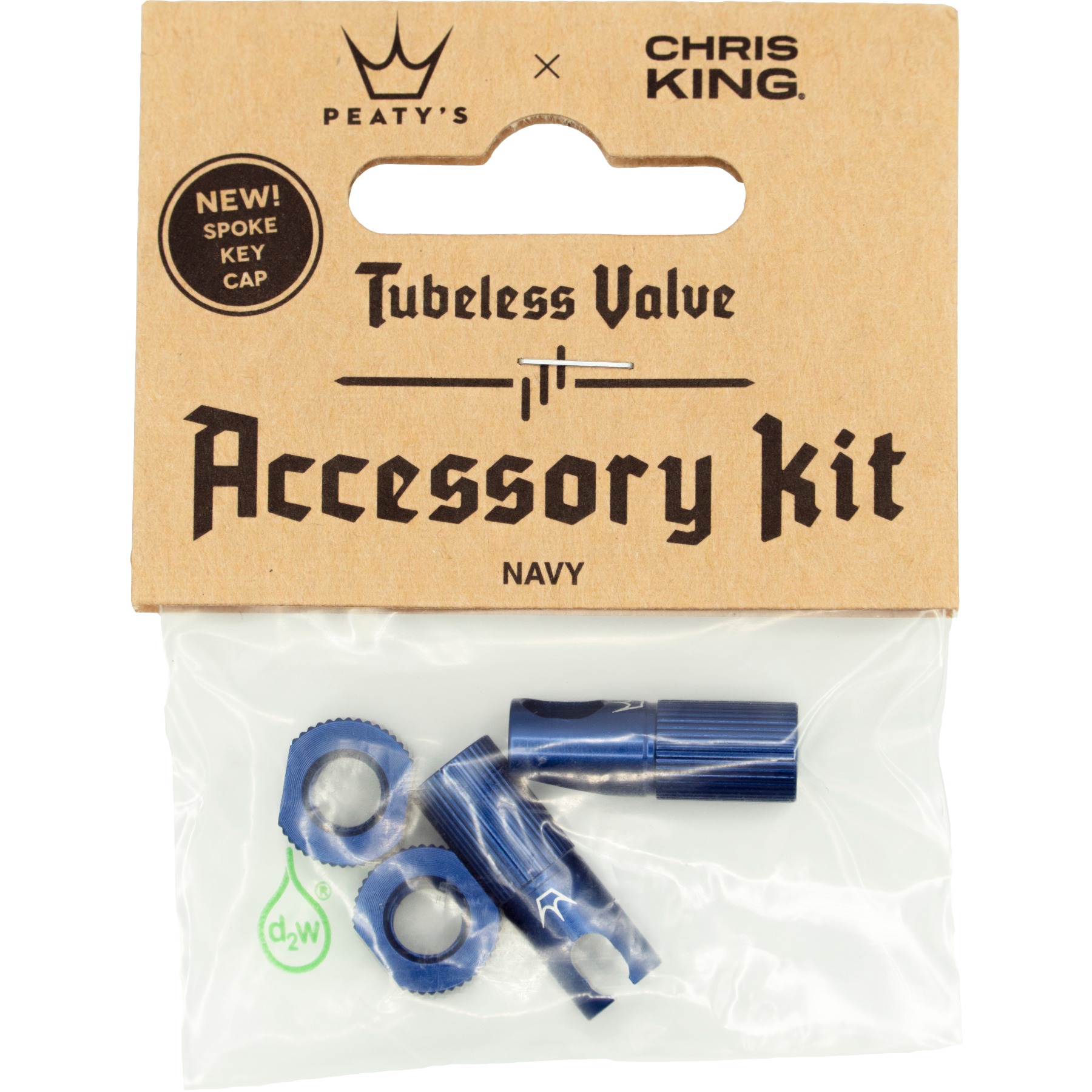 Picture of Peaty&#039;s x Chris King Tubeless Valves Accessory Kit - MK2 - navy