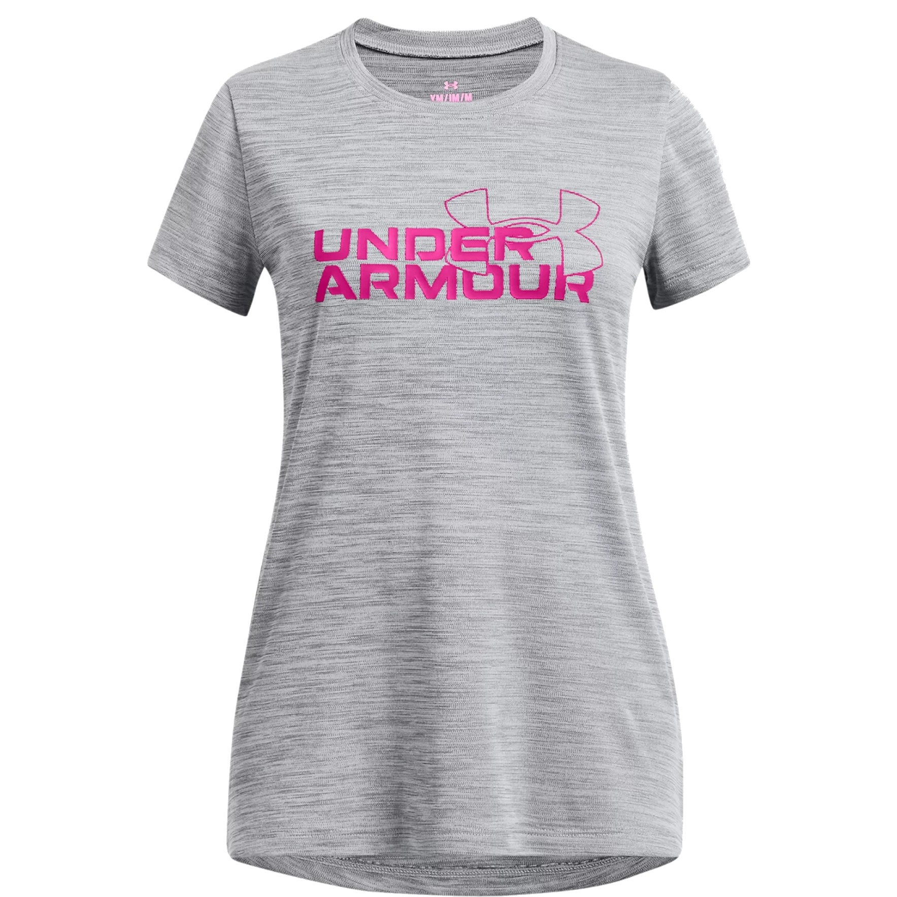 Produktbild von Under Armour UA Tech™ Twist Wordmark Logo T-Shirt Mädchen - Schwarz/Rebel Pink