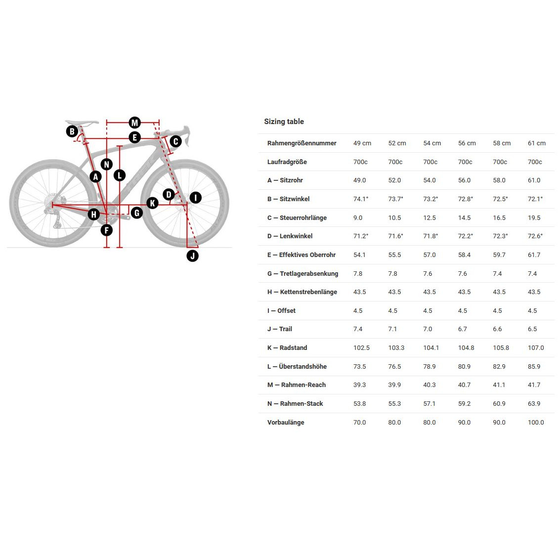 Gravel bike dimensions sale