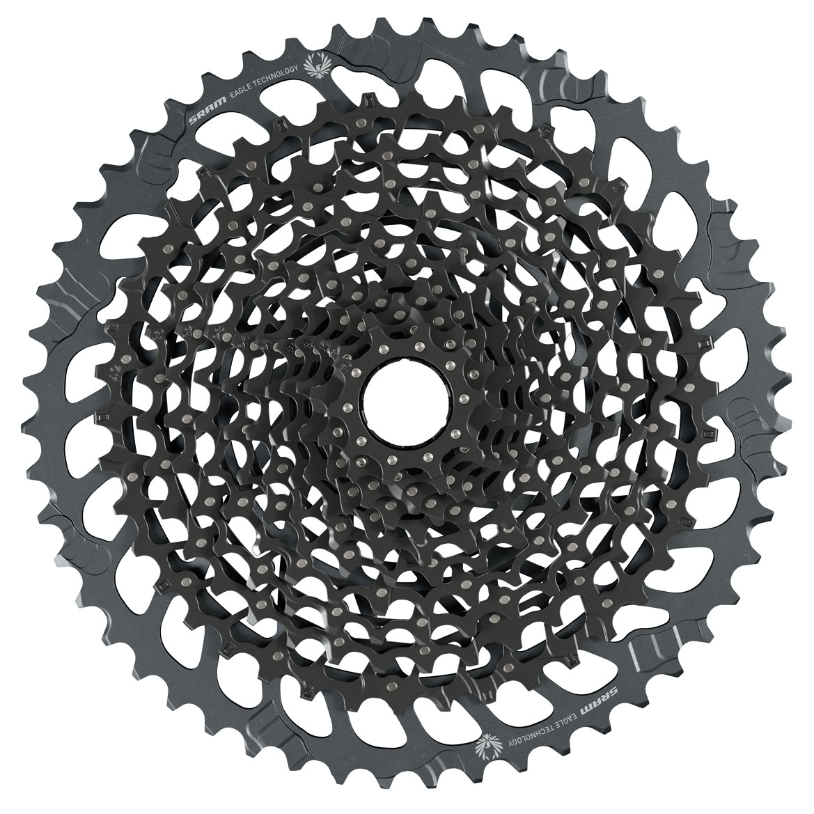 スラムSRAMカセットスプロケット12S_ XG1275 10-52T SRAM XG-1275 Eagle Cassette 12-speed - 10-52 teeth - black | BIKE24