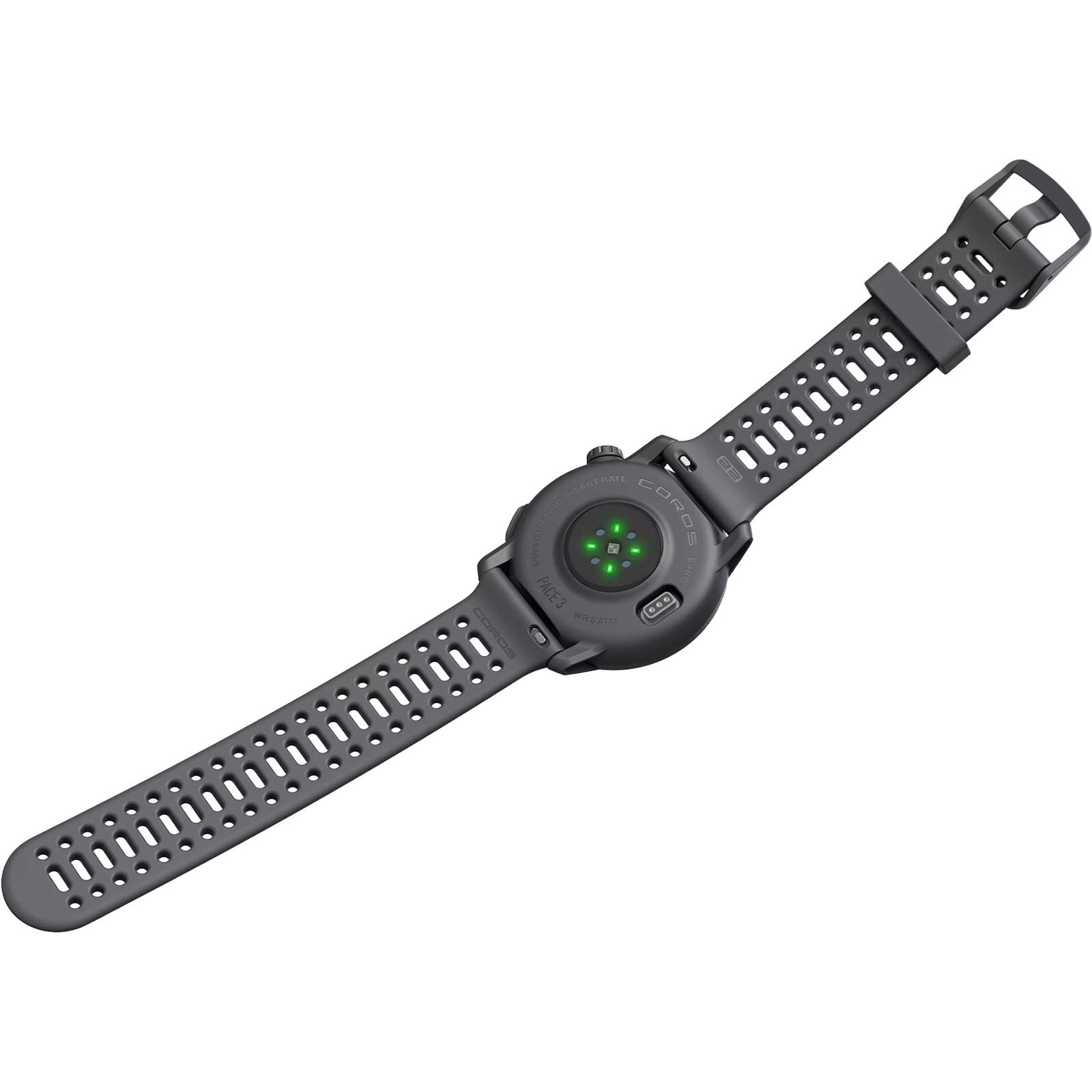 COROS PACE 3 GPS Multisports Watch - Silicone Band - Black