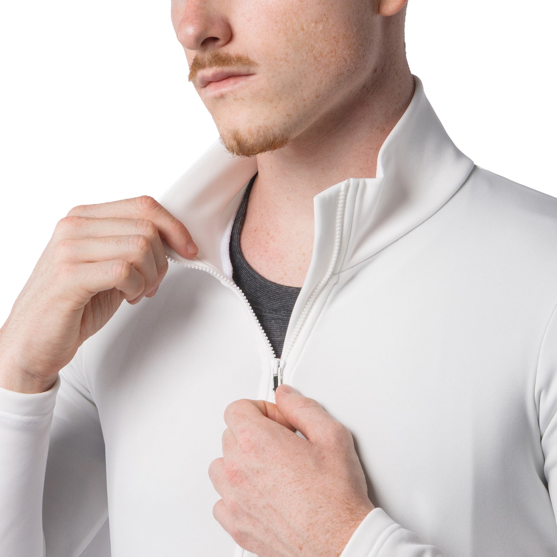 カステリCOMPETIZIONE JERSEYМサイズ　ホワイト Castelli Competizione Thermal LS Jersey Men - ivory 065 | BIKE24