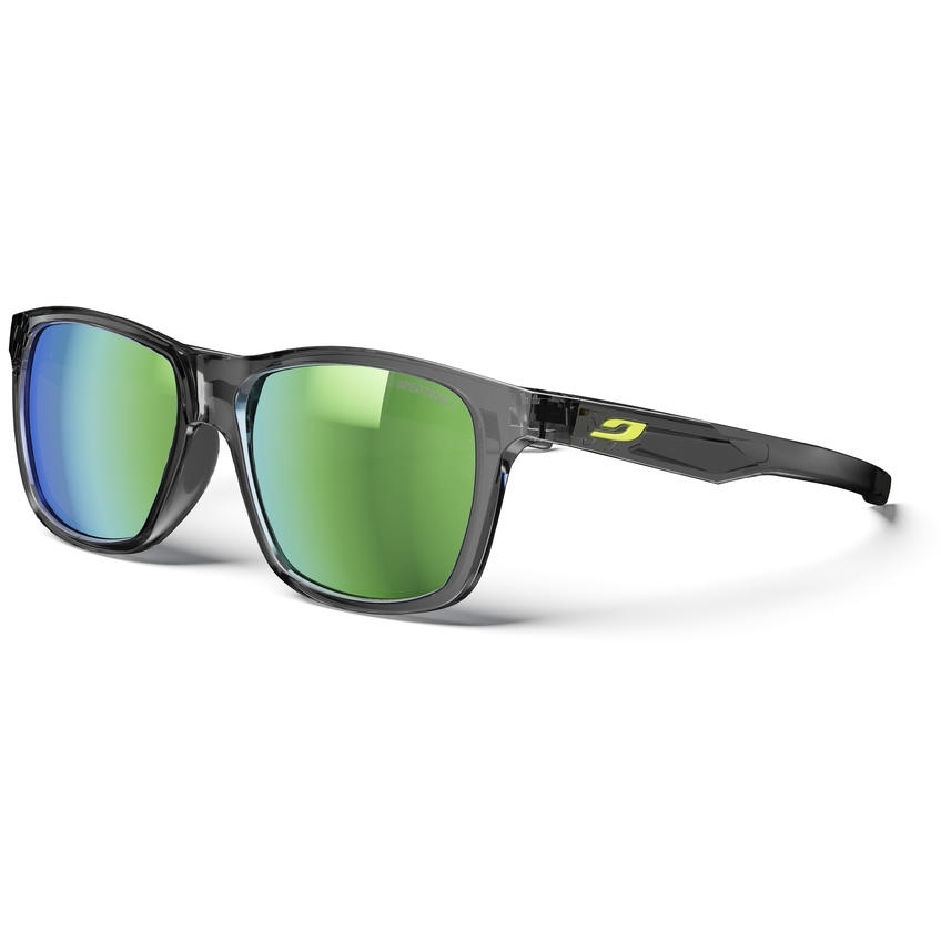 Picture of Julbo Elwood Spectron Sunglasses - Shiny Translucent Black / Green Flash Spectron 3