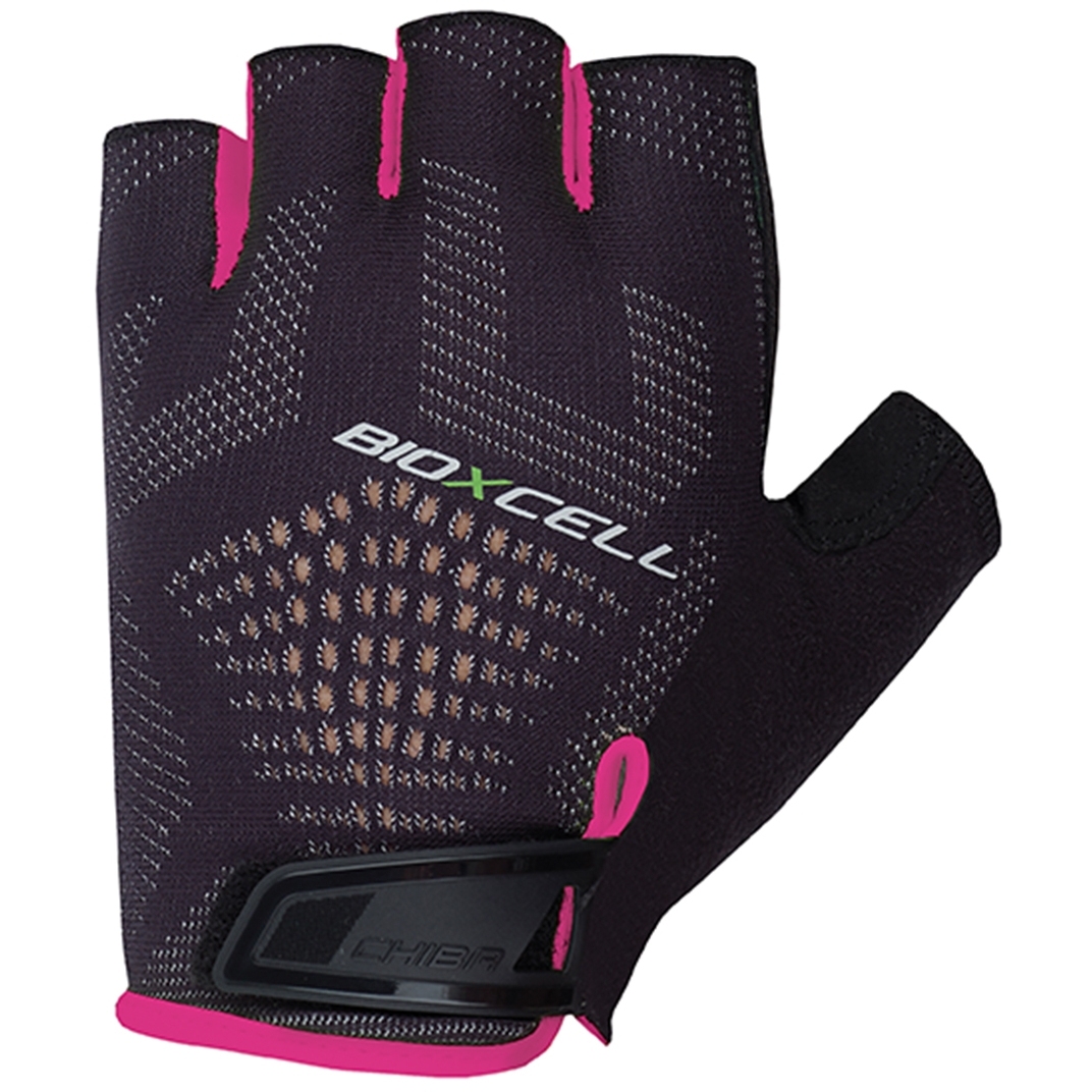 Image of Chiba BioXCell Super Fly Bike Gloves - black/pink