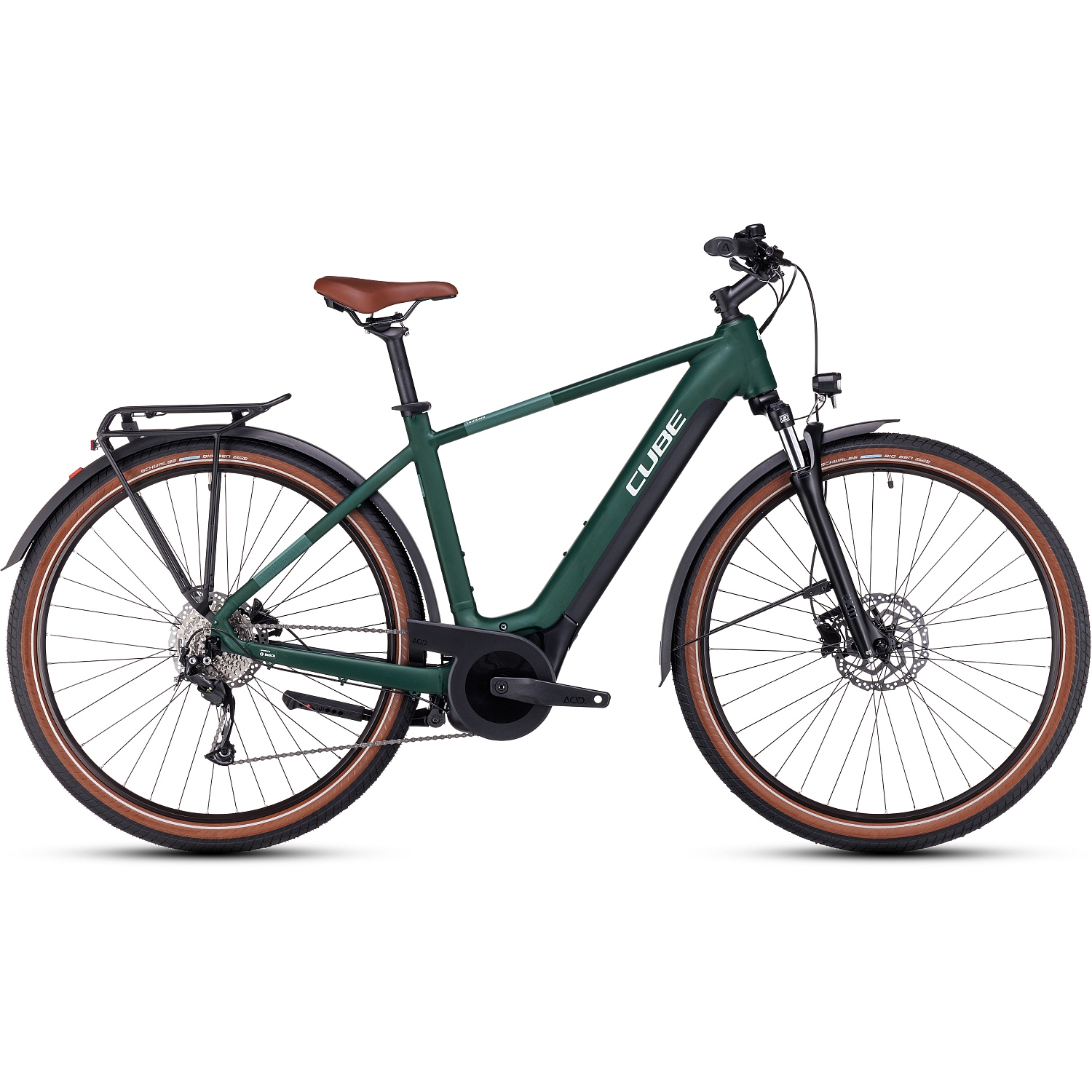 Produktbild von CUBE TOURING HYBRID ONE 625 - Trekking E-Bike - 2024 - darkgreen / green