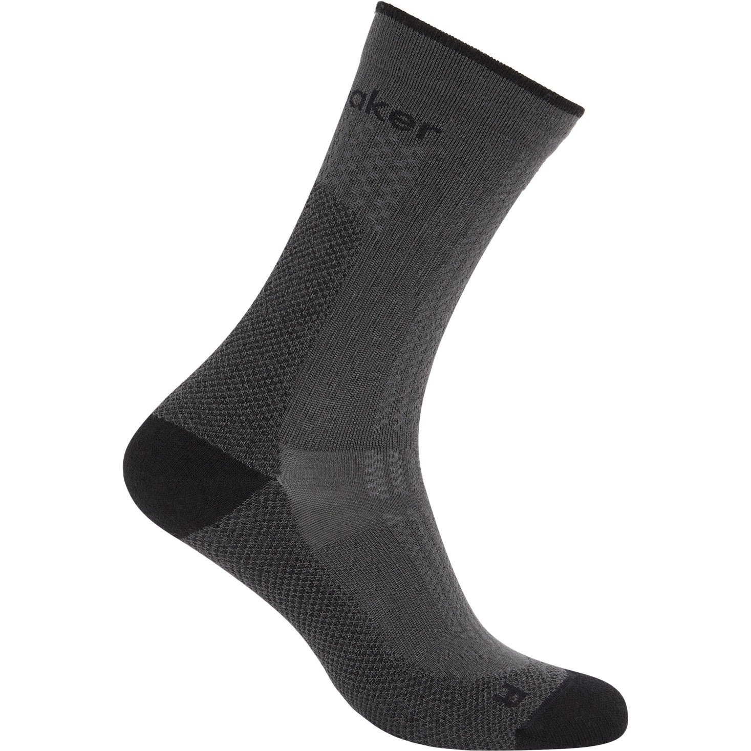 Photo produit de Icebreaker Chaussettes Femme - Merino Hike+ Ultralight Crew - Obsidian/Noir