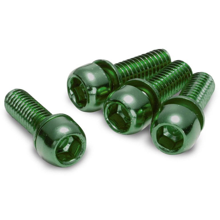 Image of Reverse Components Bolts Set for Disc Adapter - M6x18mm - green