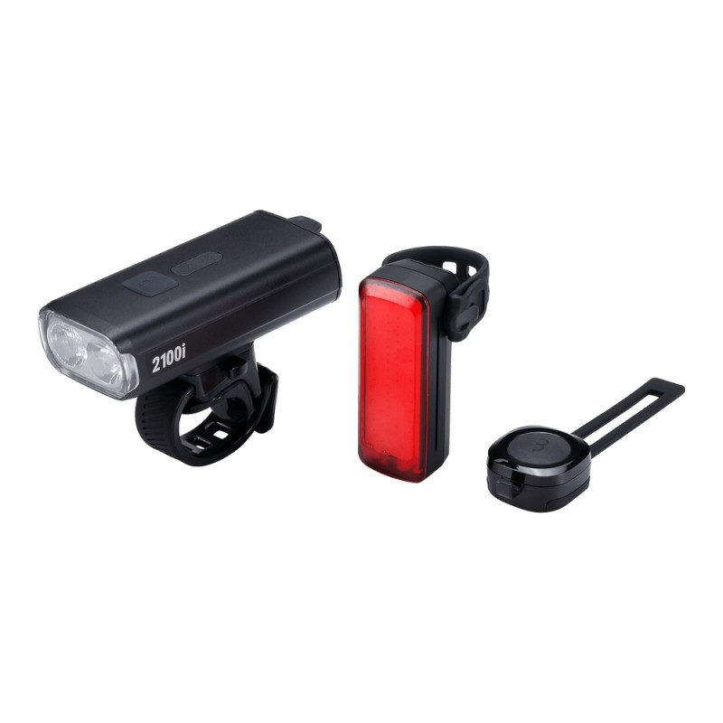 Велосипедный комплект BBB StrikeDuo 2100i Combo + Signal Pro Light Set BLS-277i - черный