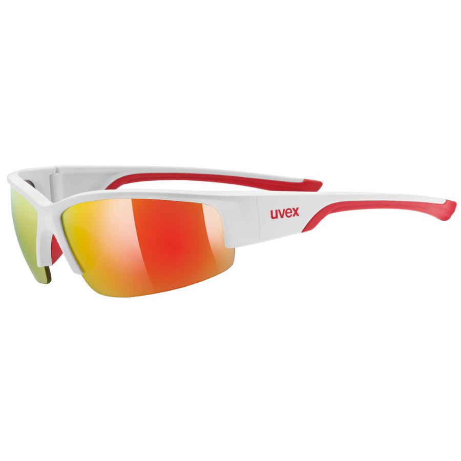 Produktbild von Uvex sportstyle 215 Brille - white matt red/mirror red