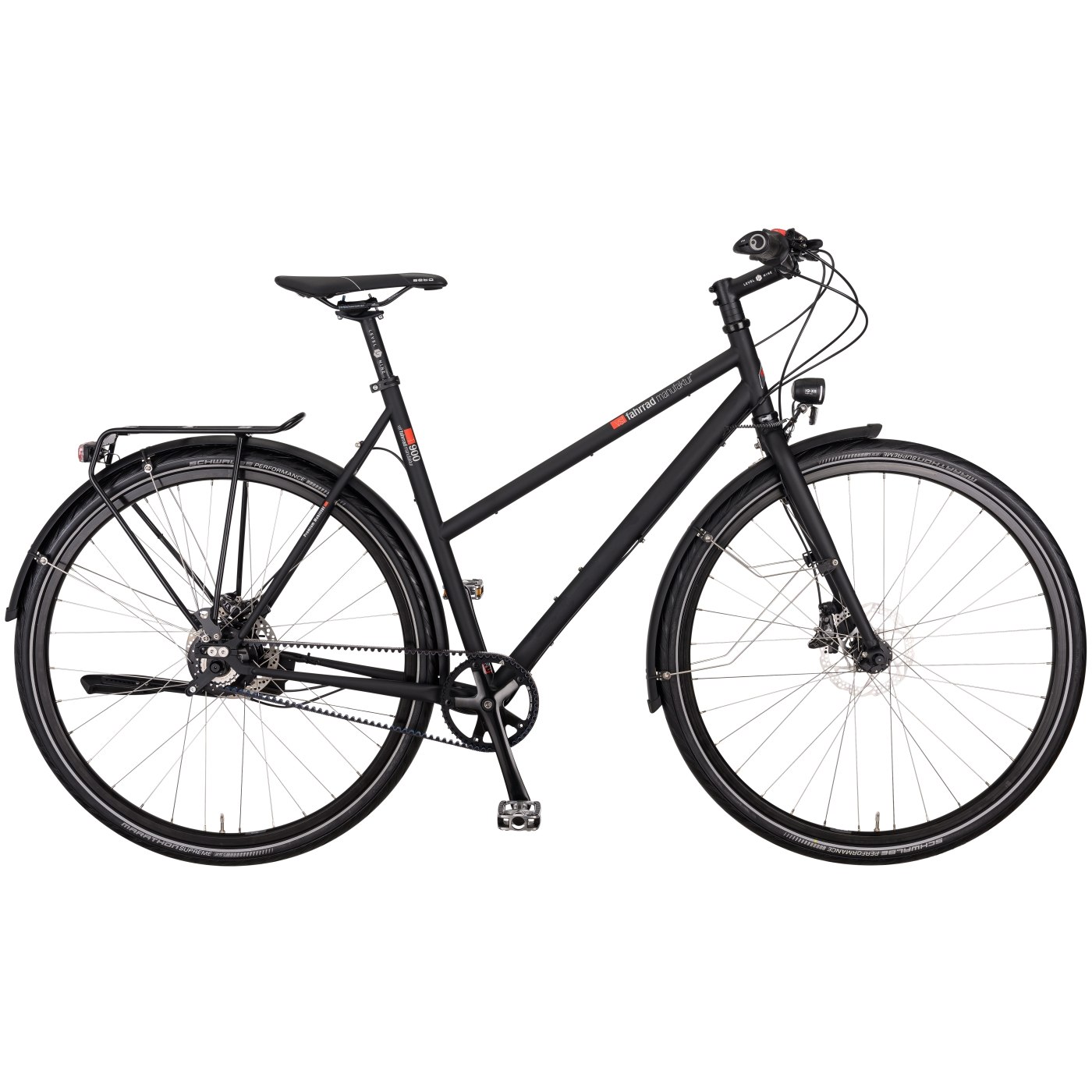 Productfoto van vsf fahrradmanufaktur T-900 Disc Rohloff - Women Trekking Bike with Belt Drive - 2023 - ebony matt