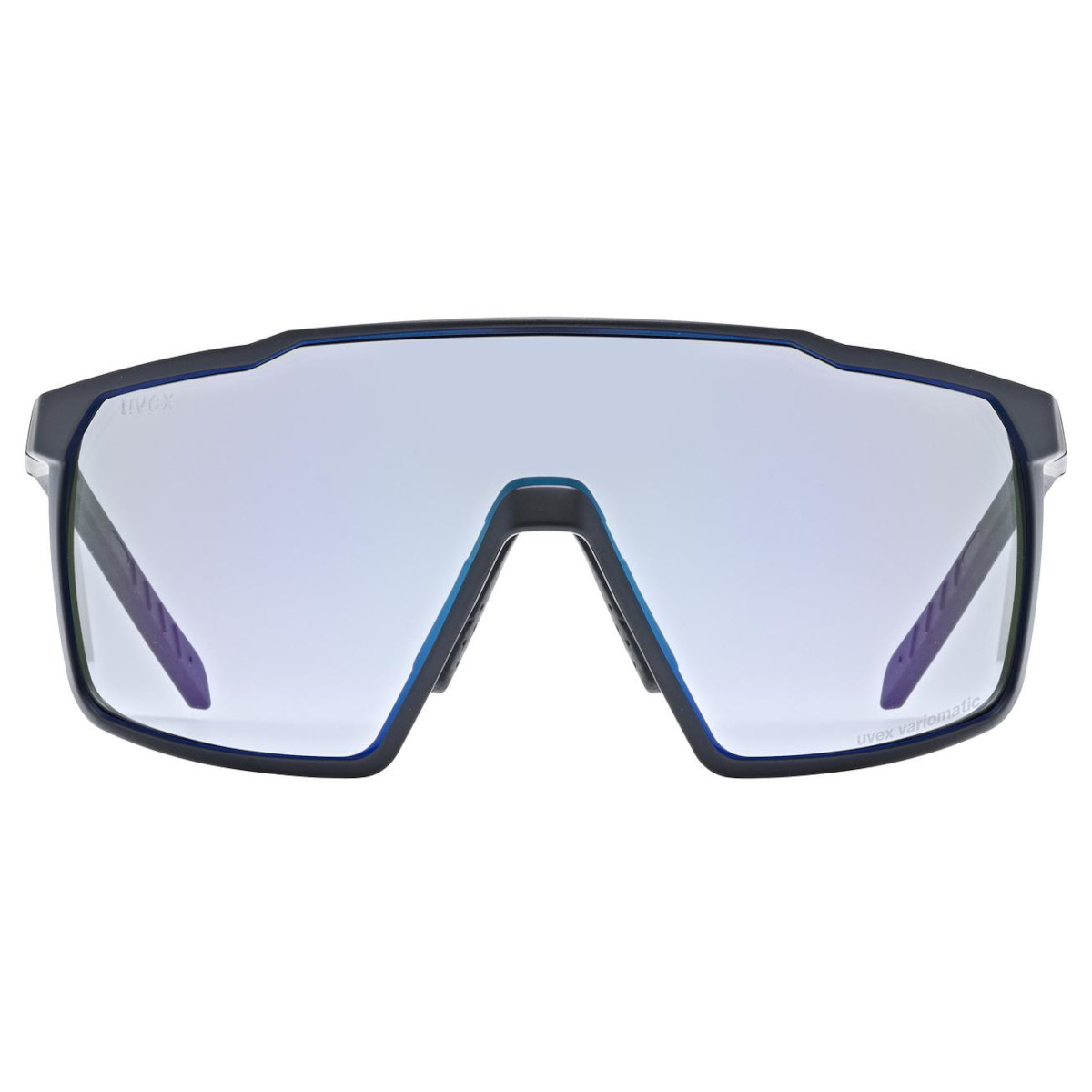 Uvex mtn perform small V Glasses - black matt/litemirror blue