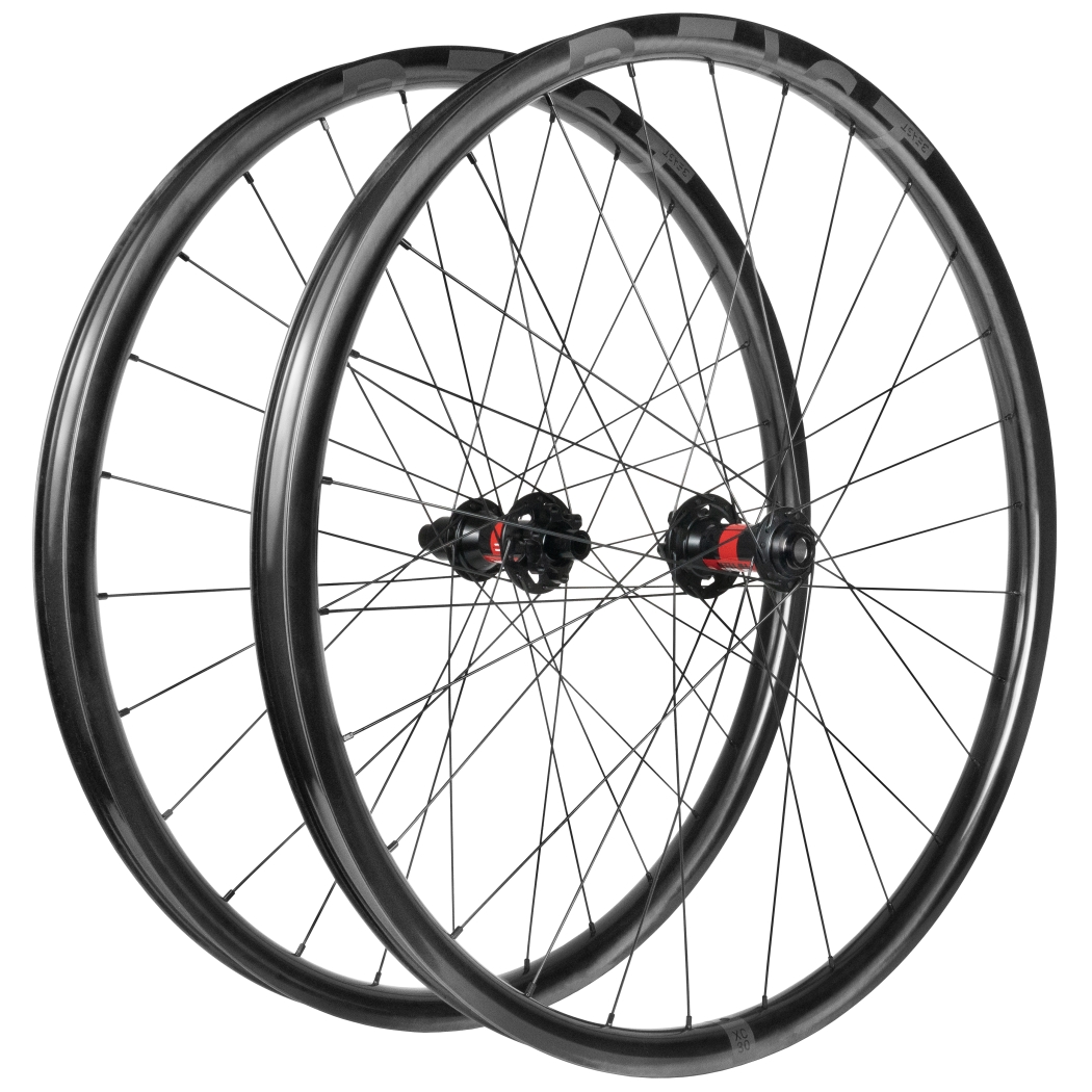 Picture of Beast Components XC30 29 Inch Carbon MTB Wheelset - 6-Bolt - FW: 15x110mm | RW: 12x148mm Boost - Shimano/SRAM 10/11s - UD black