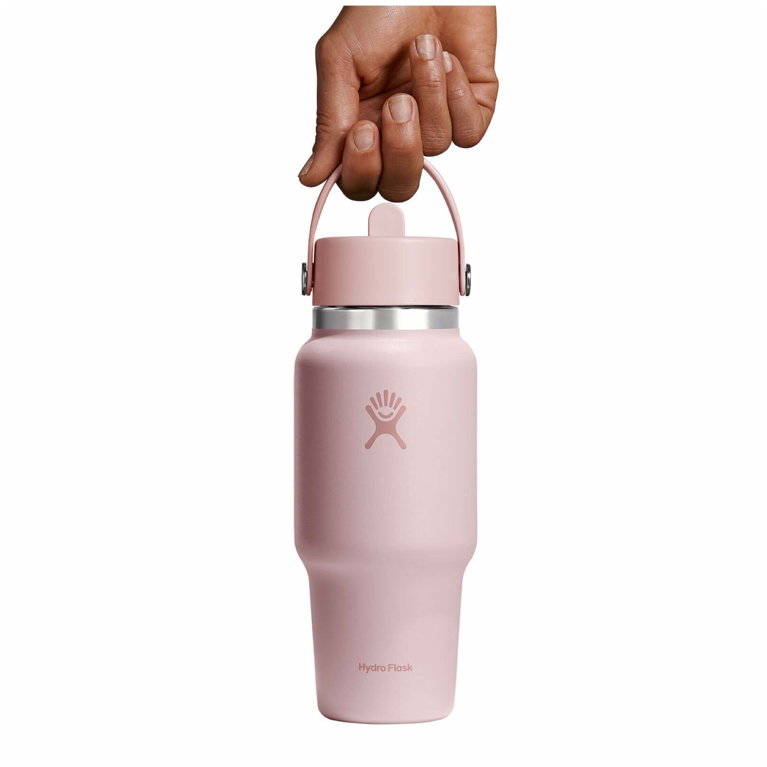 Hydro Flask 24 oz Wide Mouth Insulated Travel Bottle + Flex Straw Cap -  710ml - Trillium | BIKE24