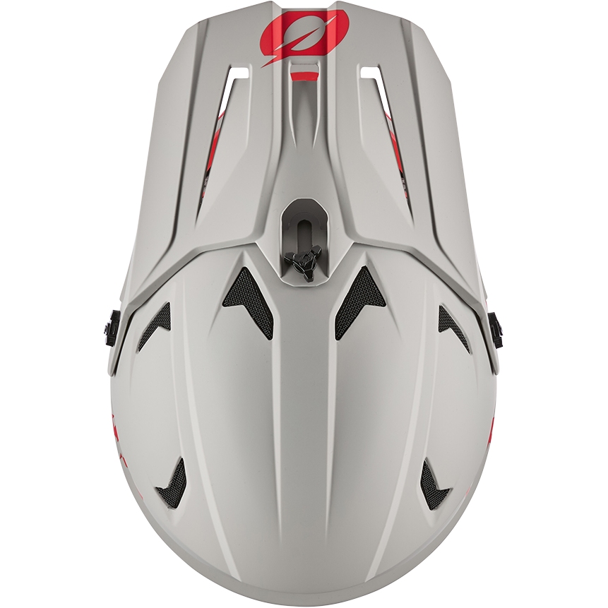 Casque O'Neal Sonus Solid V.25 - Gris/rouge - Intégral VTT, BMX, DH - NEUF