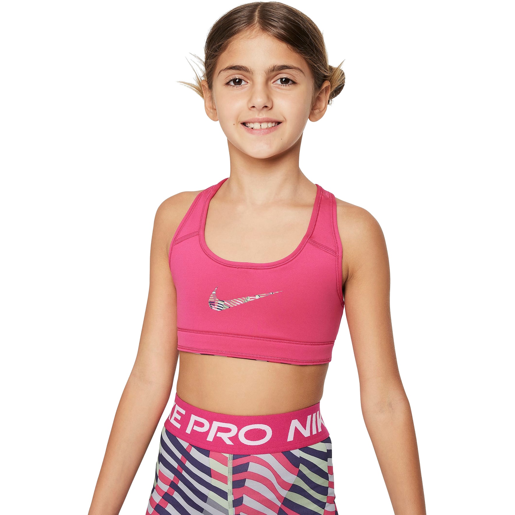 Nike Performance ALATE ALL U BRA - Light support sports bra -  fireberry/white/berry 