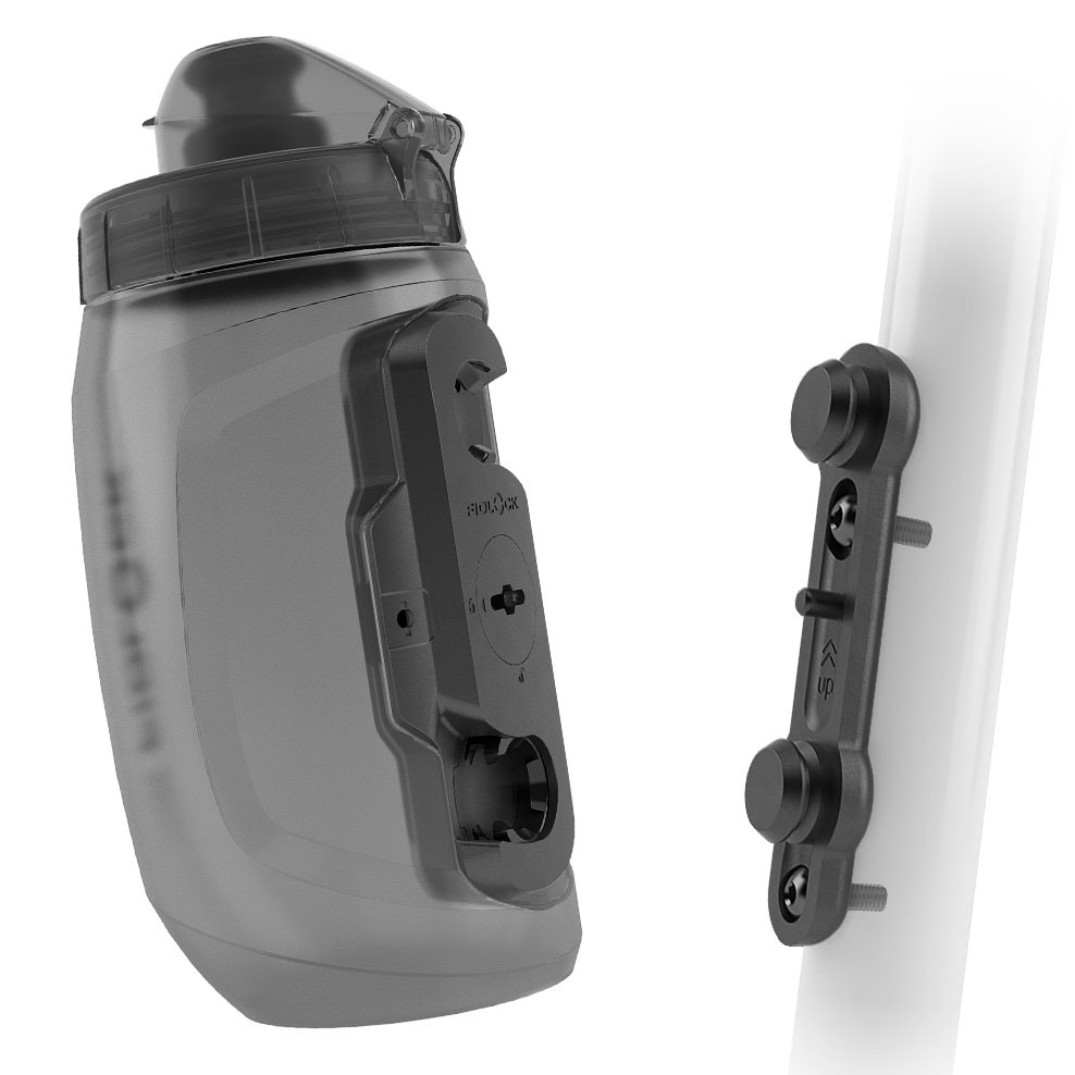 Produktbild von Fidlock Bottle Twist Set Trinkflasche 450 ml + Bike Base Halterung - transparent