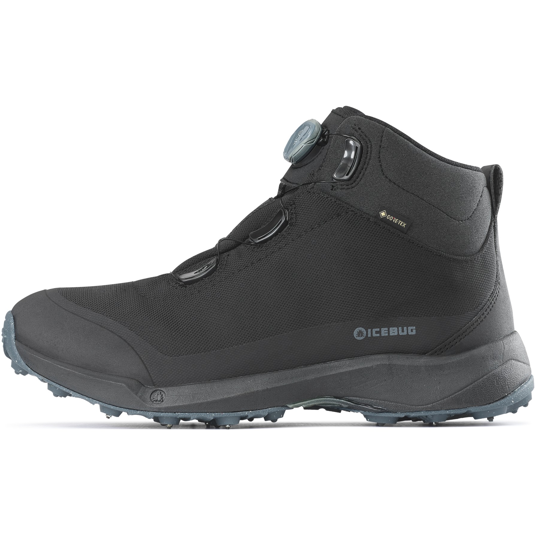Picture of Icebug Stavre M BUGrip GTX Winter Hiking Boots - Black/Petroleum