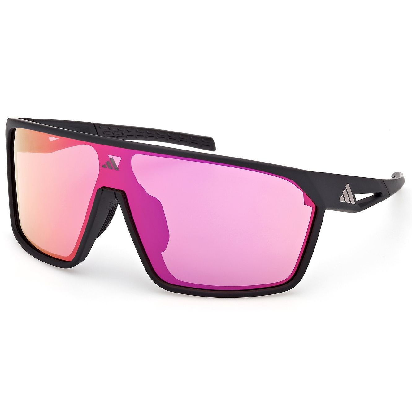 Productfoto van adidas SP0108 Bril - Matte Black / Contrast Mirror Violet