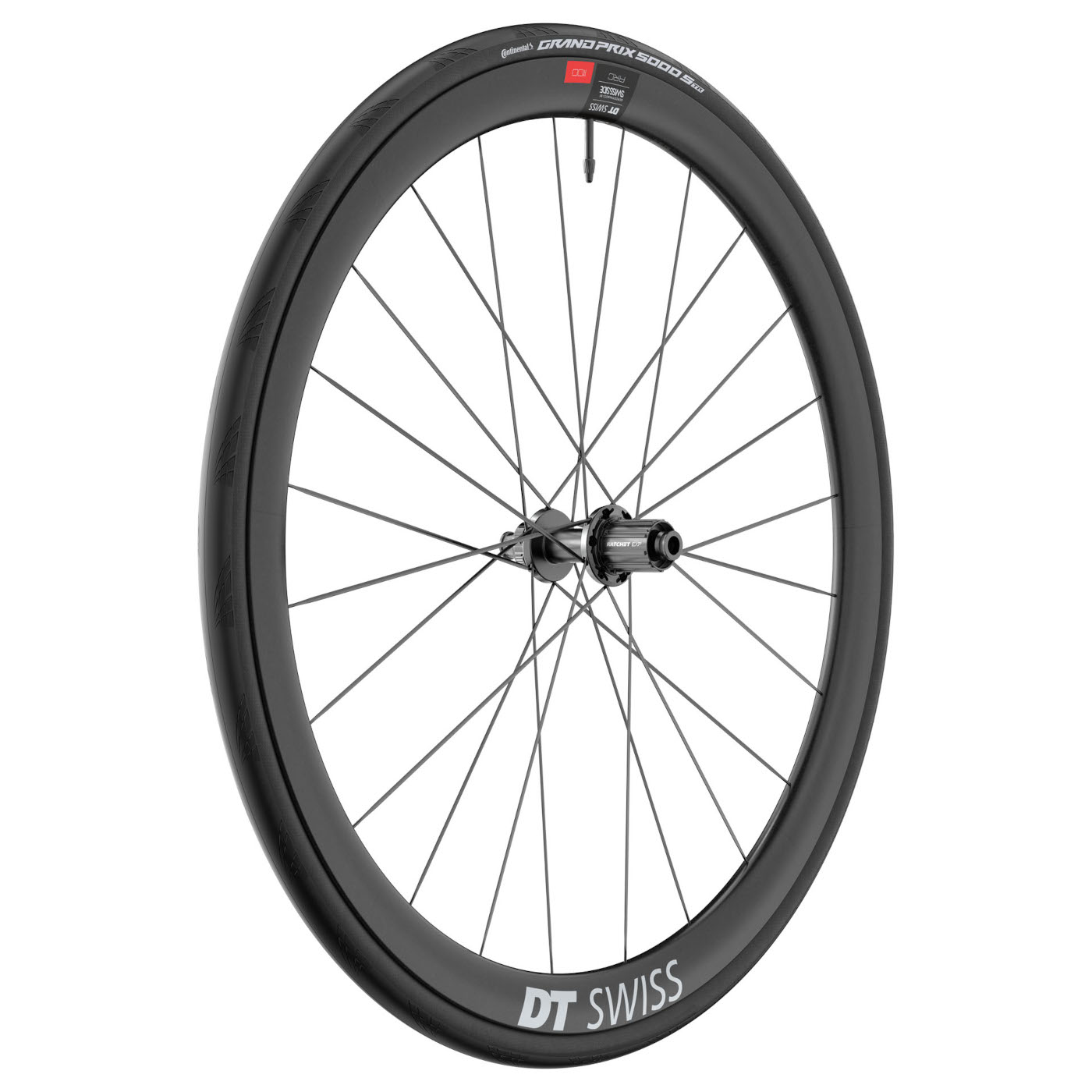 Колесная система DT Swiss | Continental WTS - Заднее колесо ARC 1100 DICUT 38 + складная шина GP 5000 S - 28