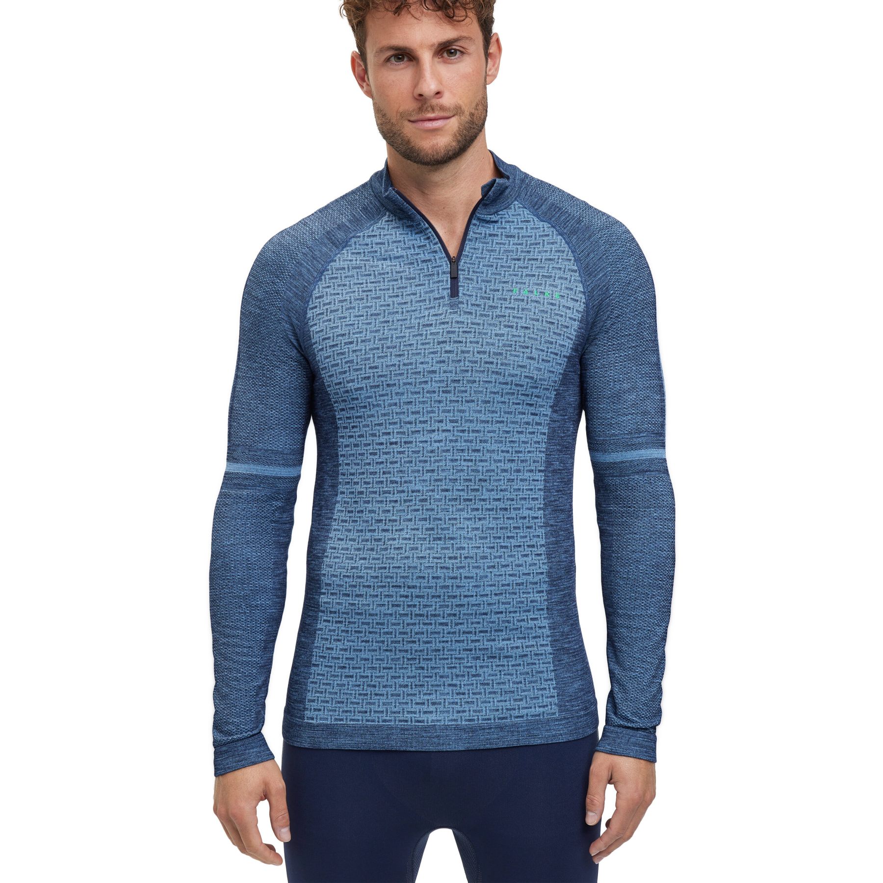 Productfoto van Falke SK Thermallayer Clima Shirt met Lange Mouwen Heren - space blue 6116