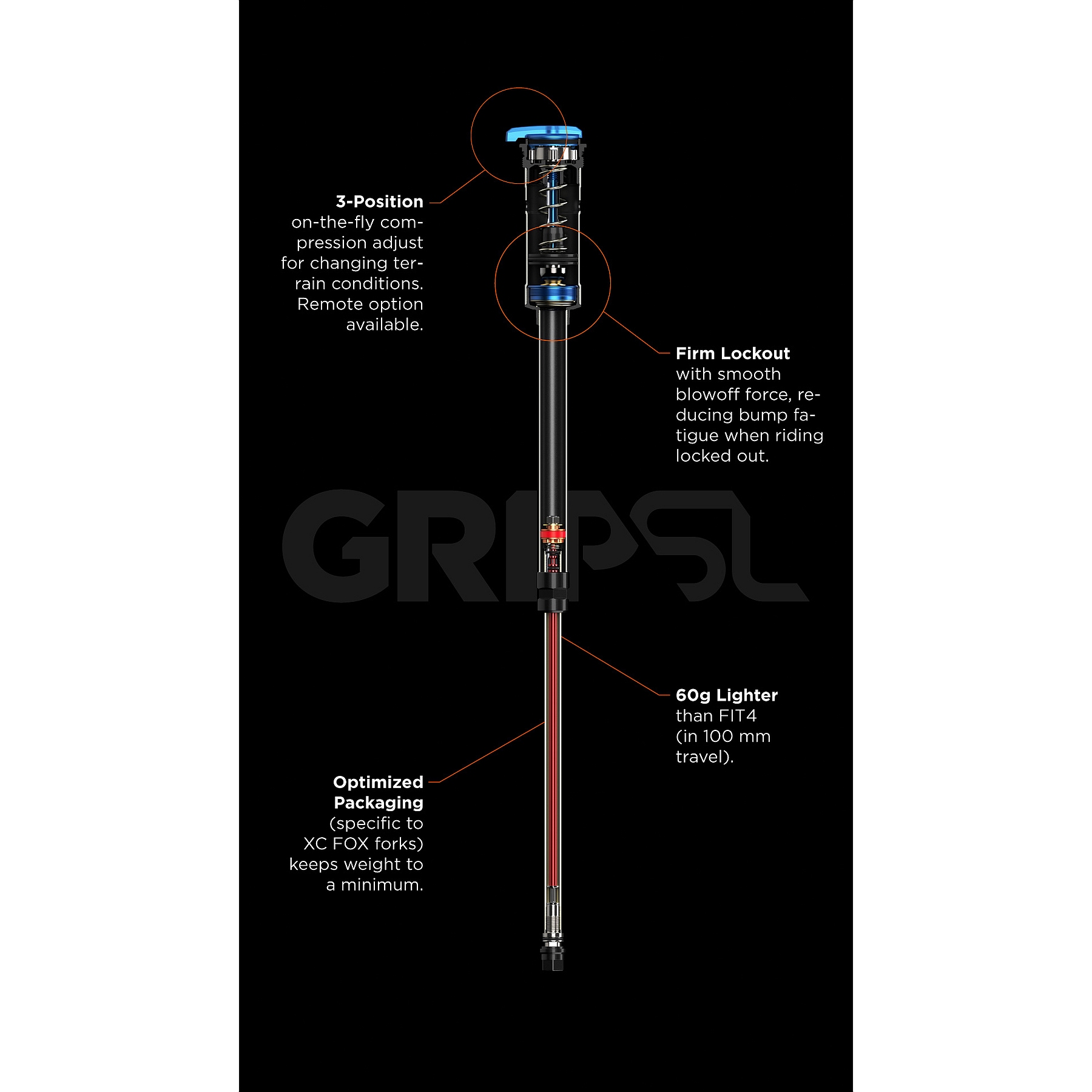 パーツ Fox factory 34 sc Explore 34 Step-Cast Mountain Bike Forks｜FOX Racingshox