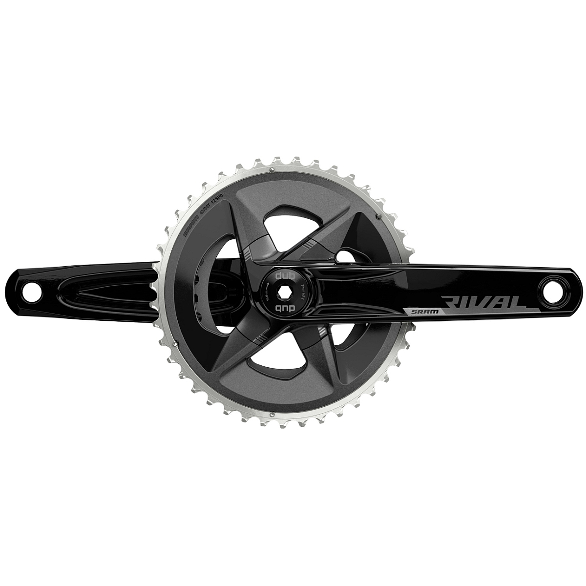 Picture of SRAM Rival Wide (D1) Crankset 2x12-speed - 43/30 Teeth - DUB - black - Chainline 47.5mm