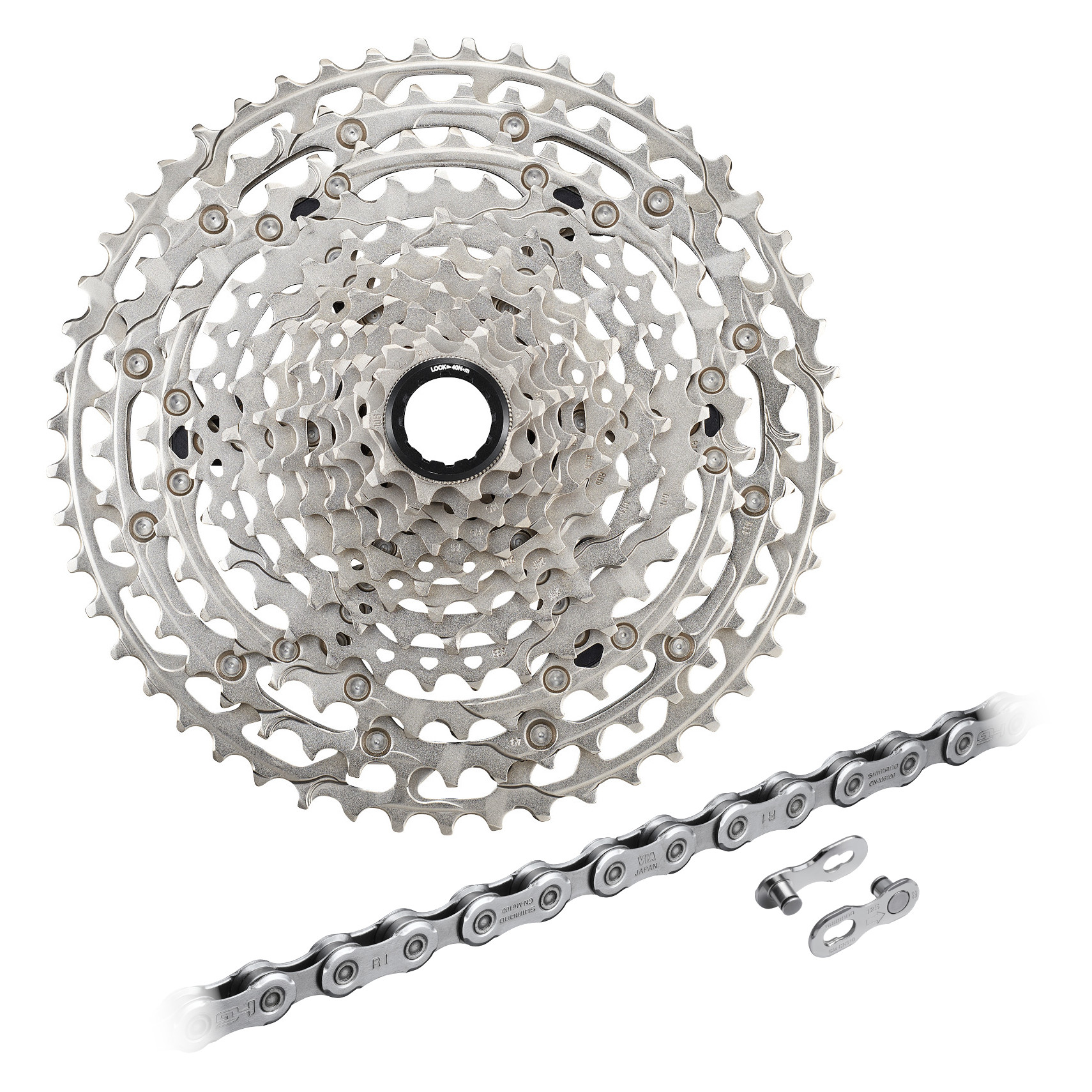 Picture of Shimano Deore 12-speed Wear &amp; Tear Set - CS-M6100 Cassette + CN-M6100 Chain