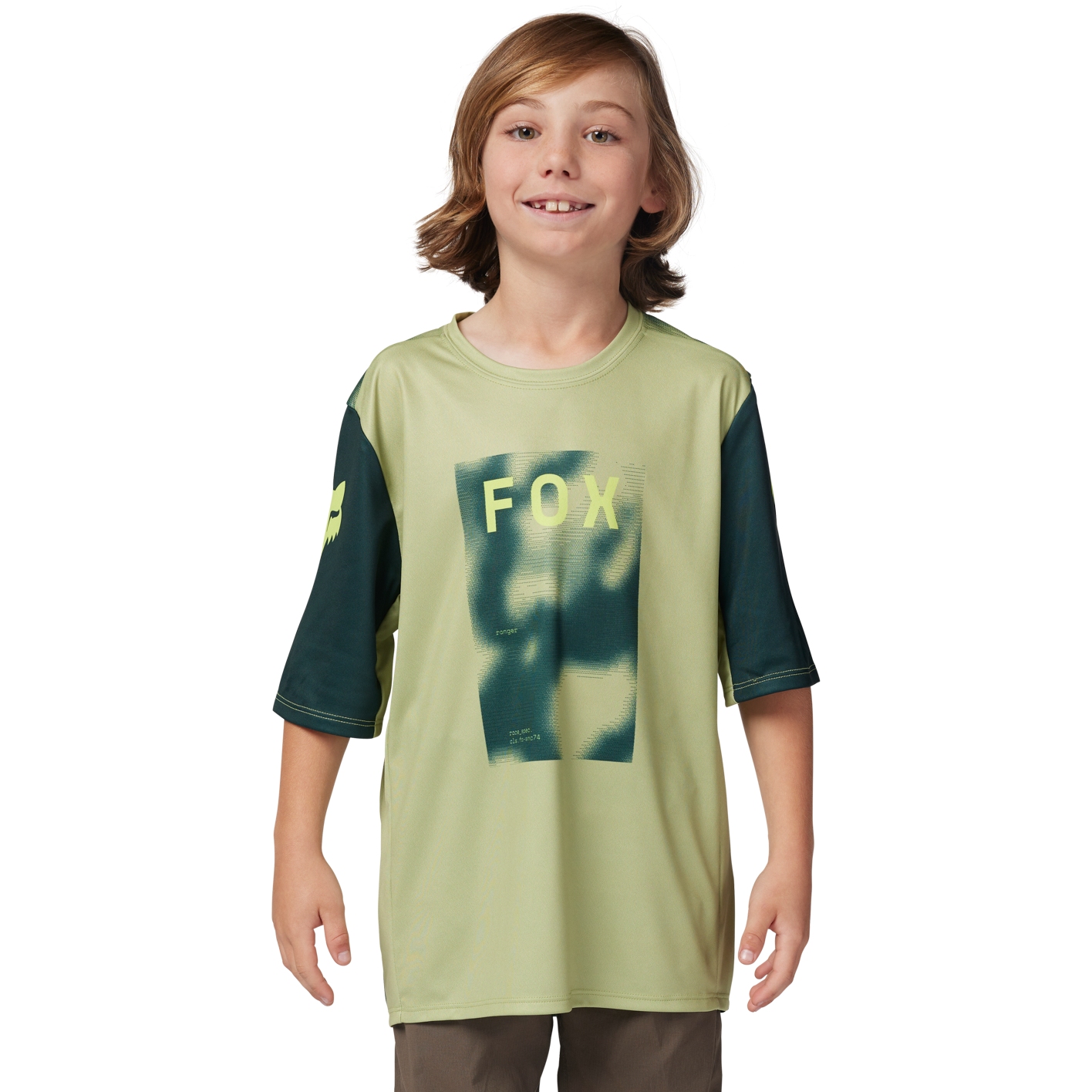 Picture of FOX Ranger MTB Short Sleeve Jersey Youth - Taunt - pale green