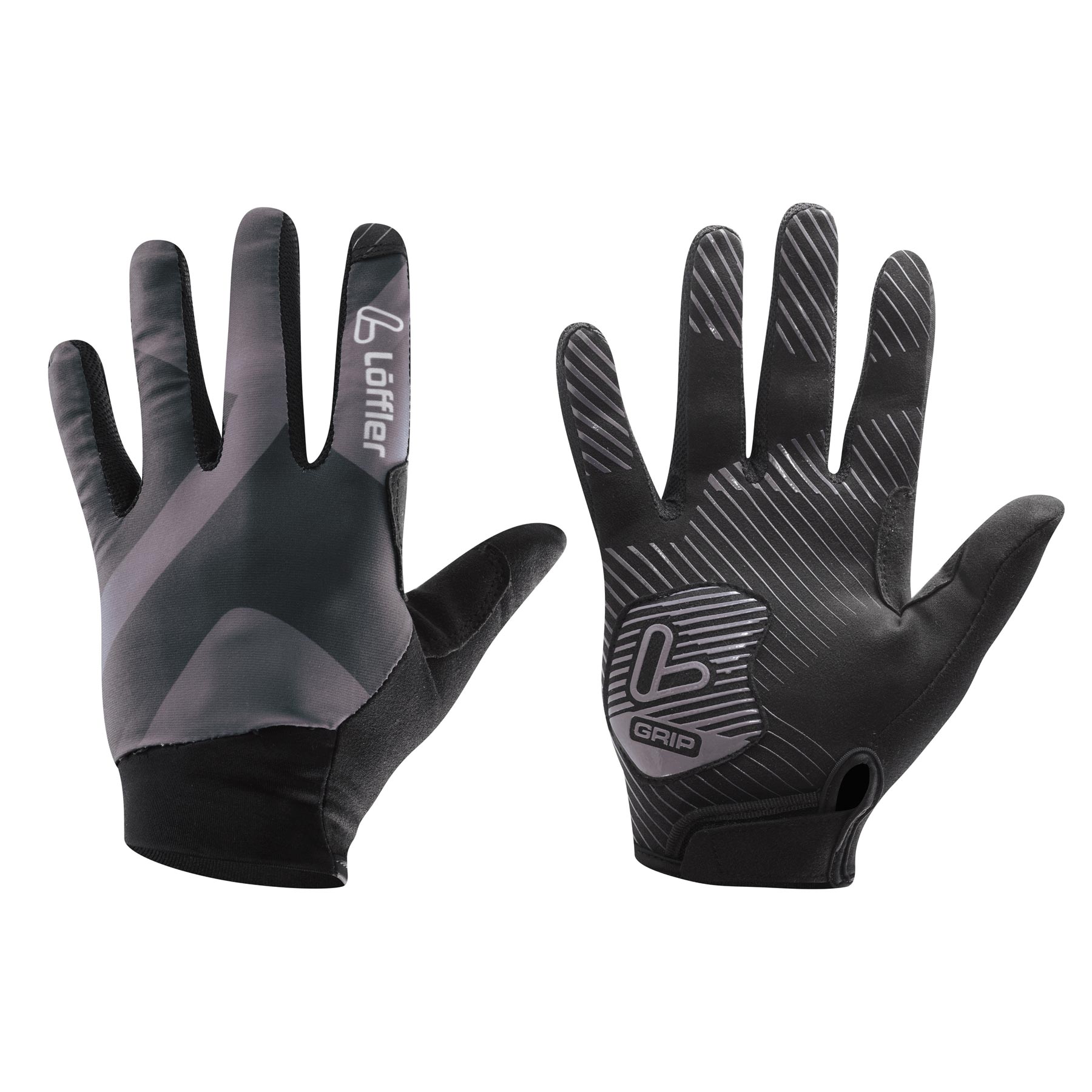 Produktbild von Löffler Full Finger Bike Handschuhe - schwarz 990