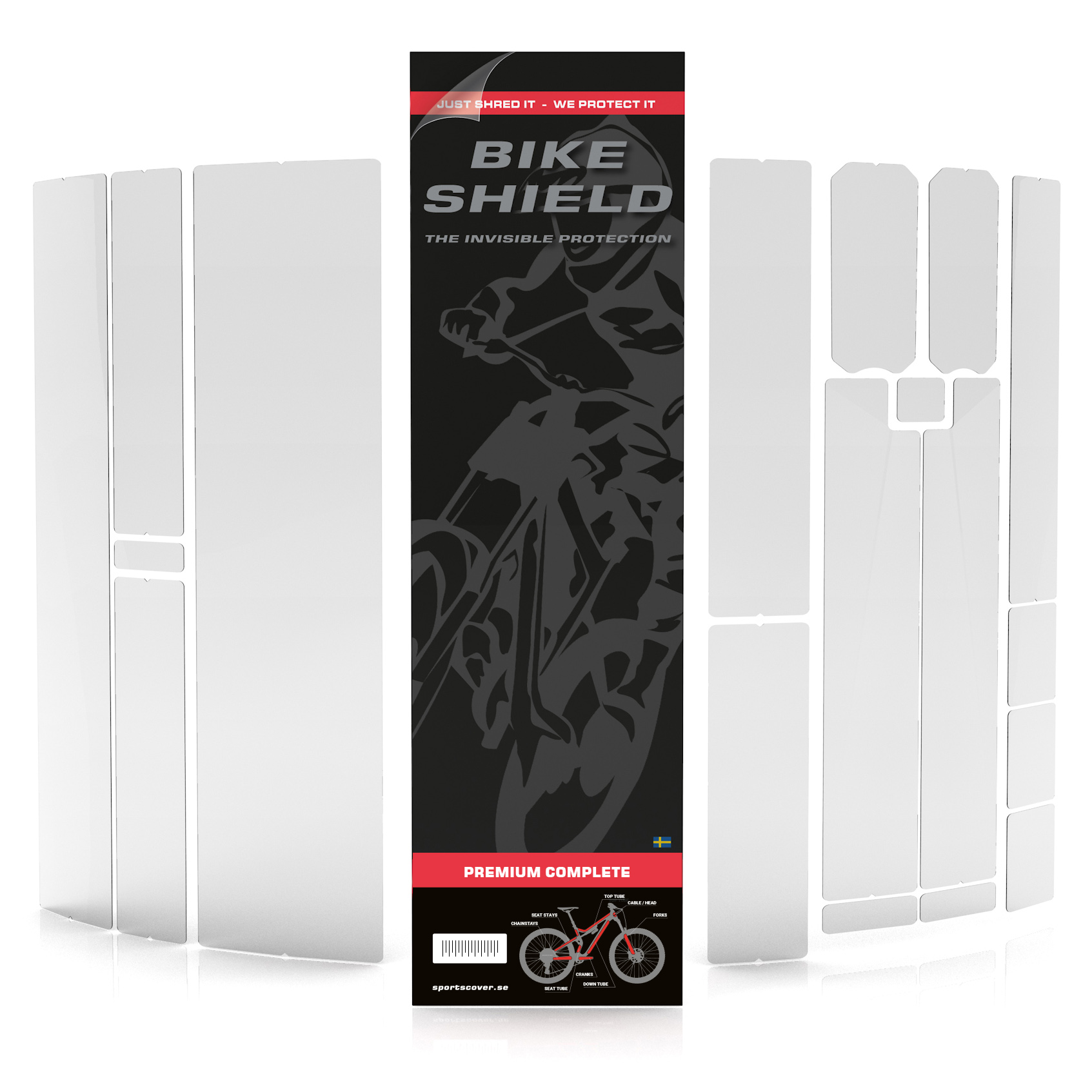 Productfoto van BikeShield Beschermfolie voor het Frame - Premium Complete Set - transparent