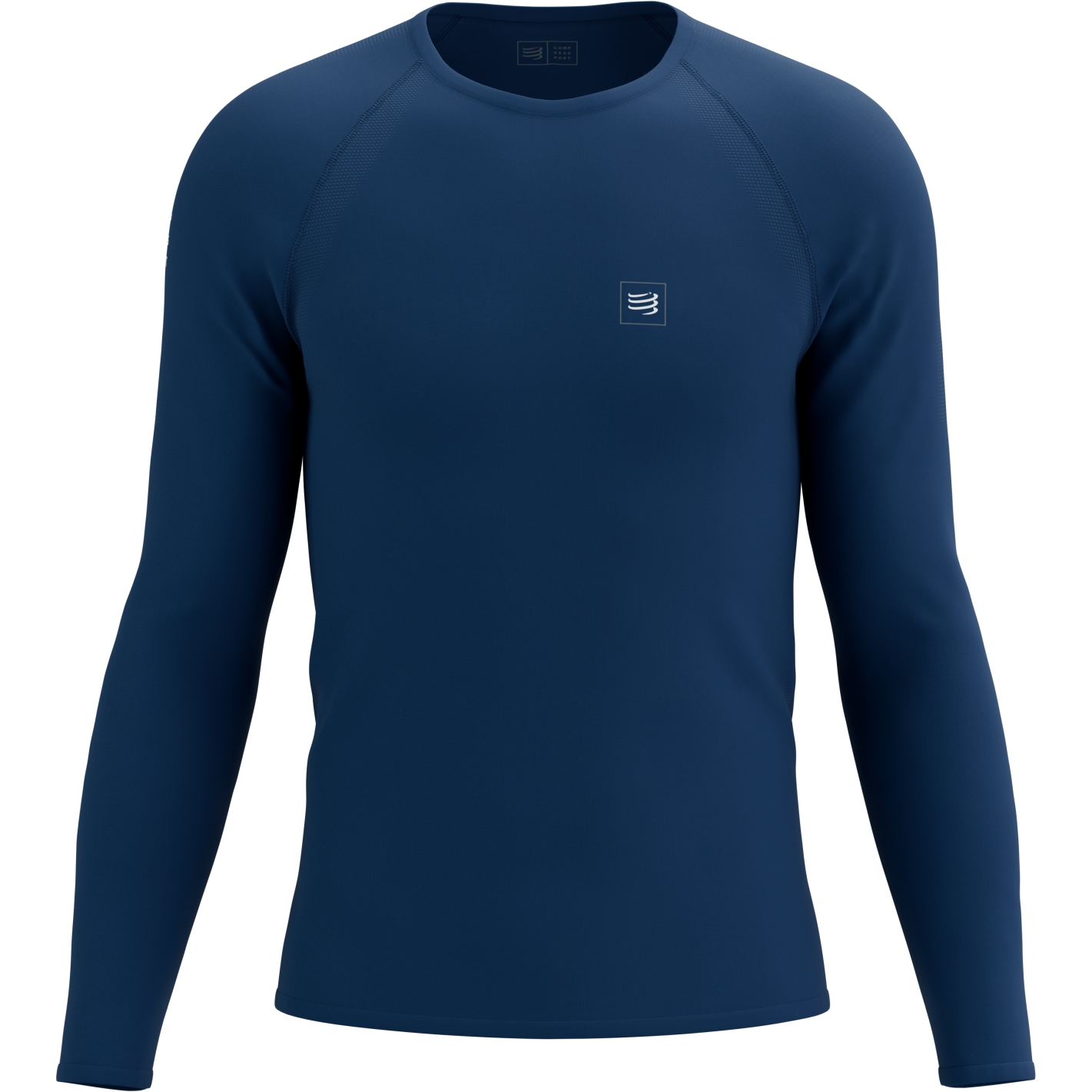 Picture of Compressport Training Longsleeve Shirt - estate blue