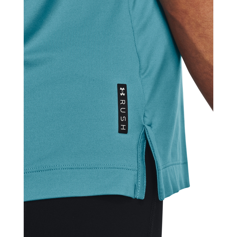 Under Armour UA RUSH™ Energy Core Short Sleeve Shirt Women - Glacier  Blue/White