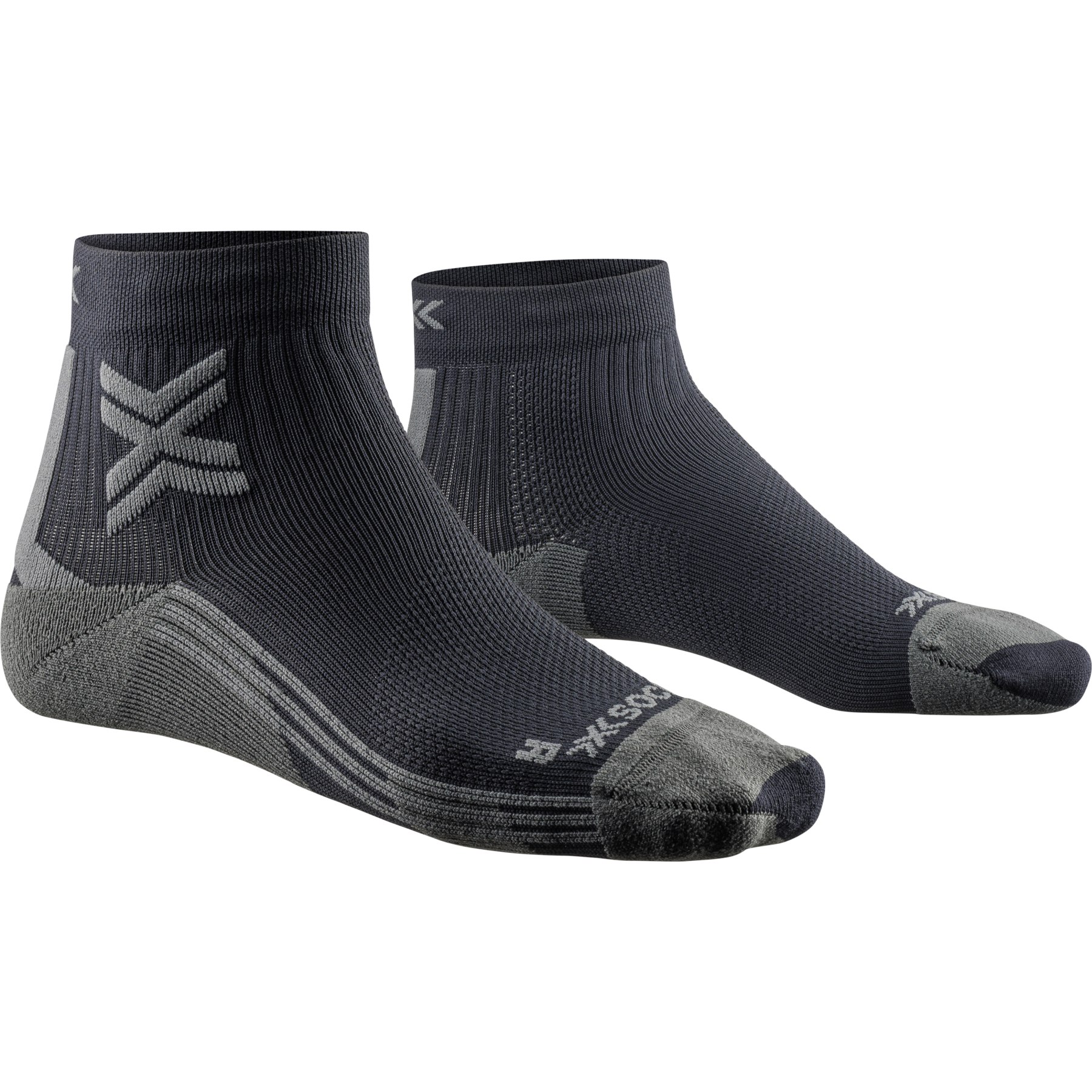 Produktbild von X-Socks Run Discover Ankle Socken Damen - black/charcoal