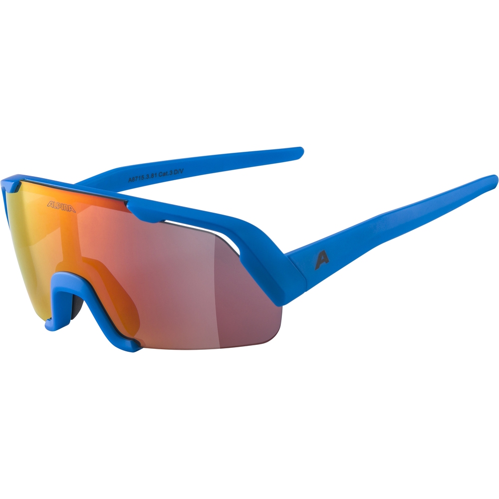 Productfoto van Alpina Rocket Youth Glasses - blue matt / blue mirror
