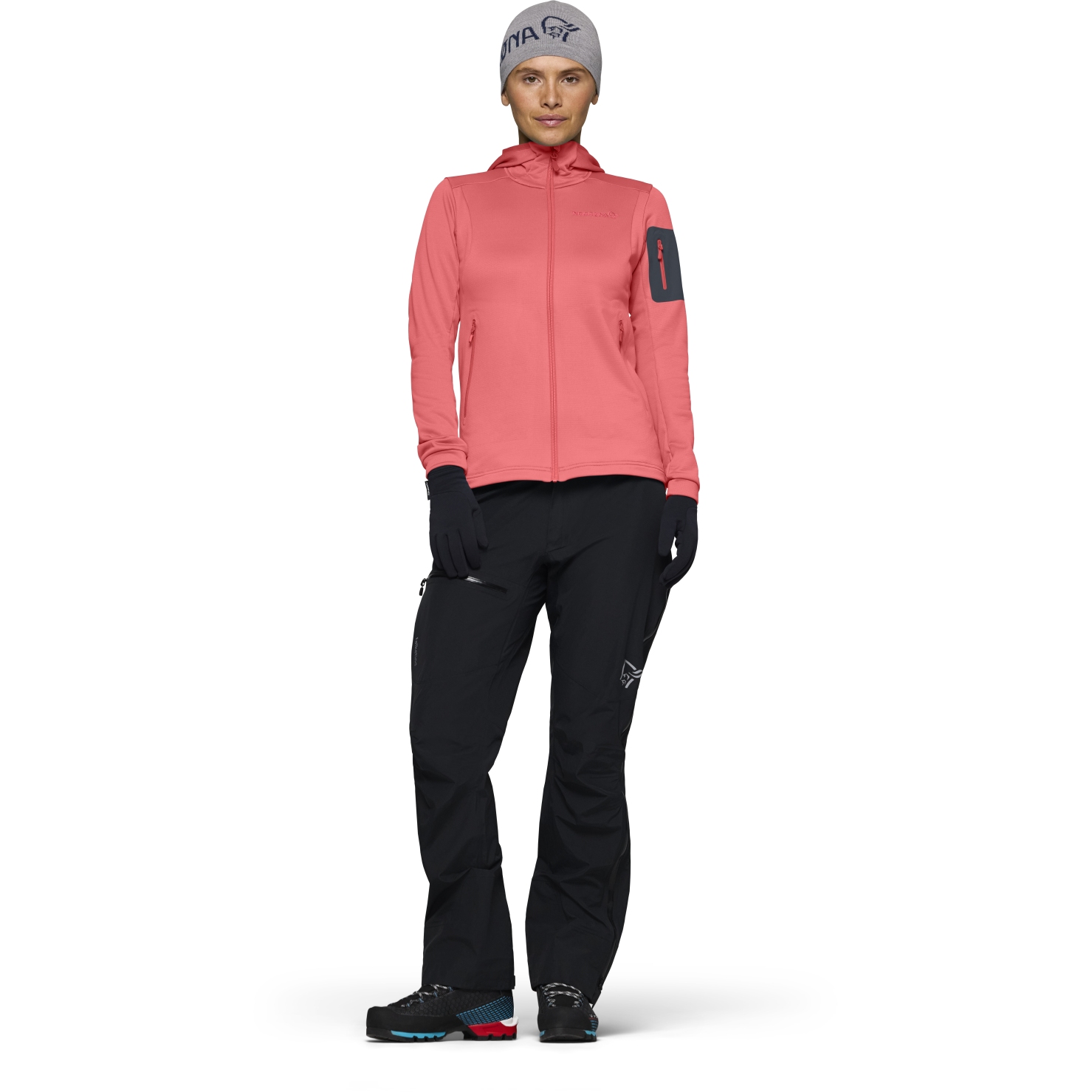 Norrona falketind warm2 stretch Hood Jacket Women - Calypso Coral