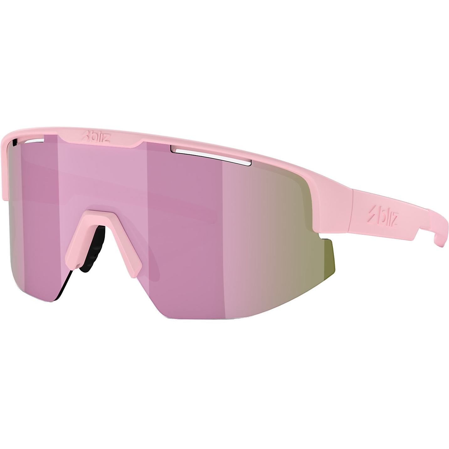 Picture of Bliz Matrix Small Glasses - Matt Powder Pink / Brown with Rosé Multi