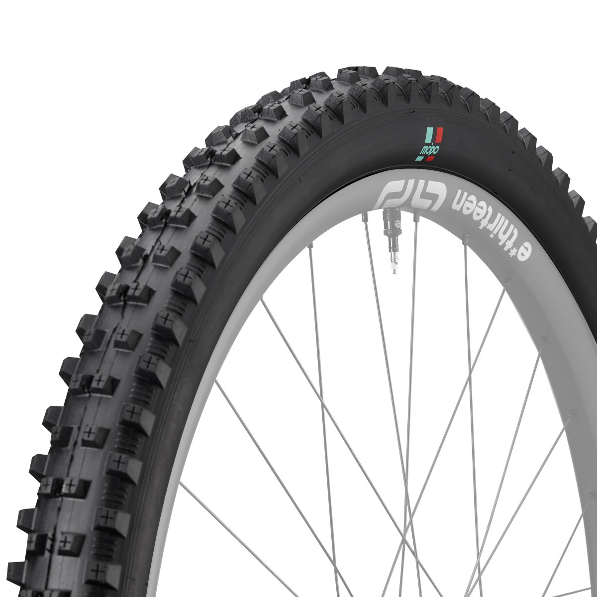 Produktbild von e*thirteen Grappler Mid Spike Faltreifen | Enduro Casing - MoPo Compound - 29x2.35&quot; | schwarz