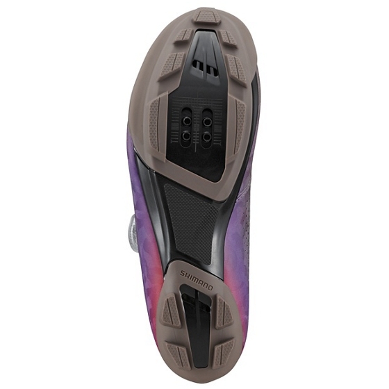 Shimano SH-RX600 Gravel Bike Shoes Women - Gray/Purple | BIKE24