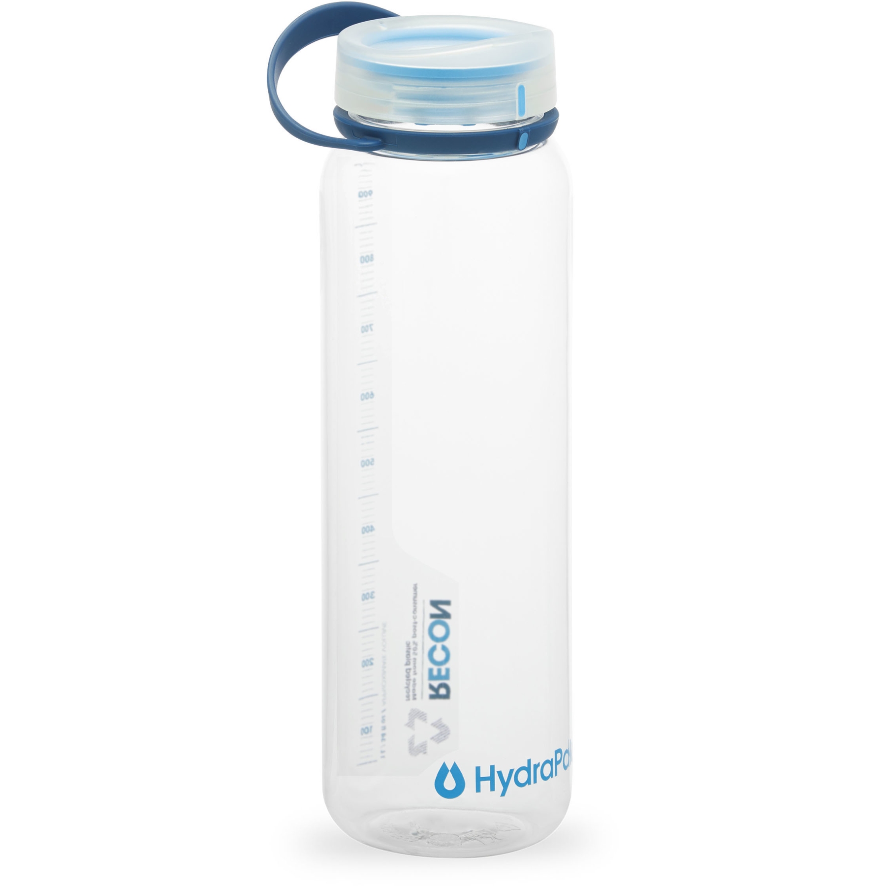 Hydrapak Recon 1L Bottle - Clear Navy Cyan