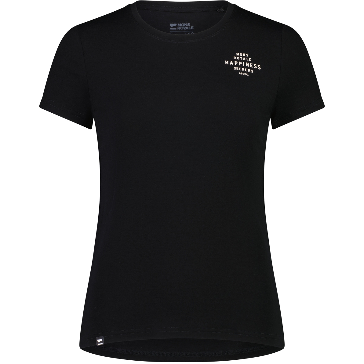 Productfoto van Mons Royale Icon Merino Air-Con T-Shirt Dames - zwart