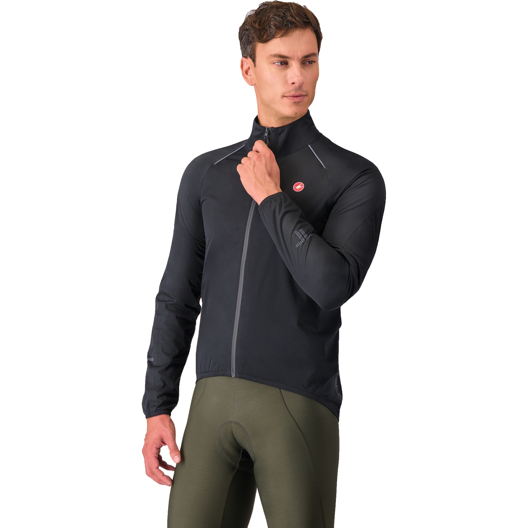 Мужская дождевик Castelli Emergency 3 - светло-черный 085