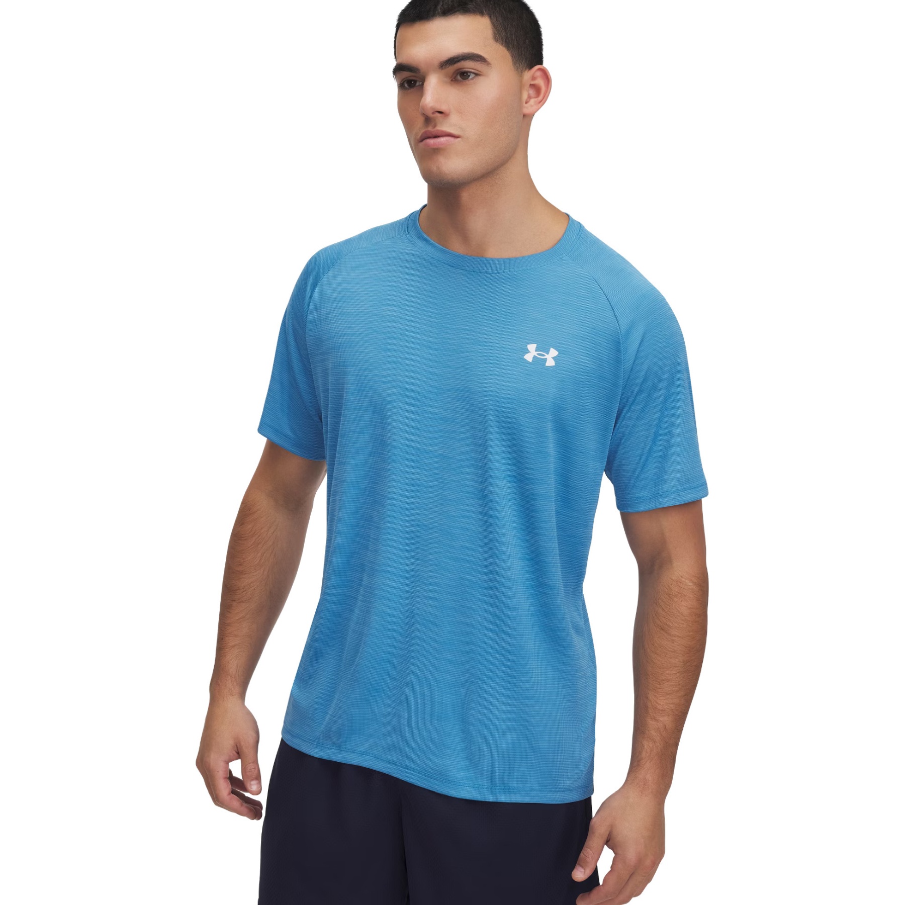 Produktbild von Under Armour UA Tech™ Strukturiertes Kurzarm-Oberteil Herren - Ether Blue/Tonic/Weiß